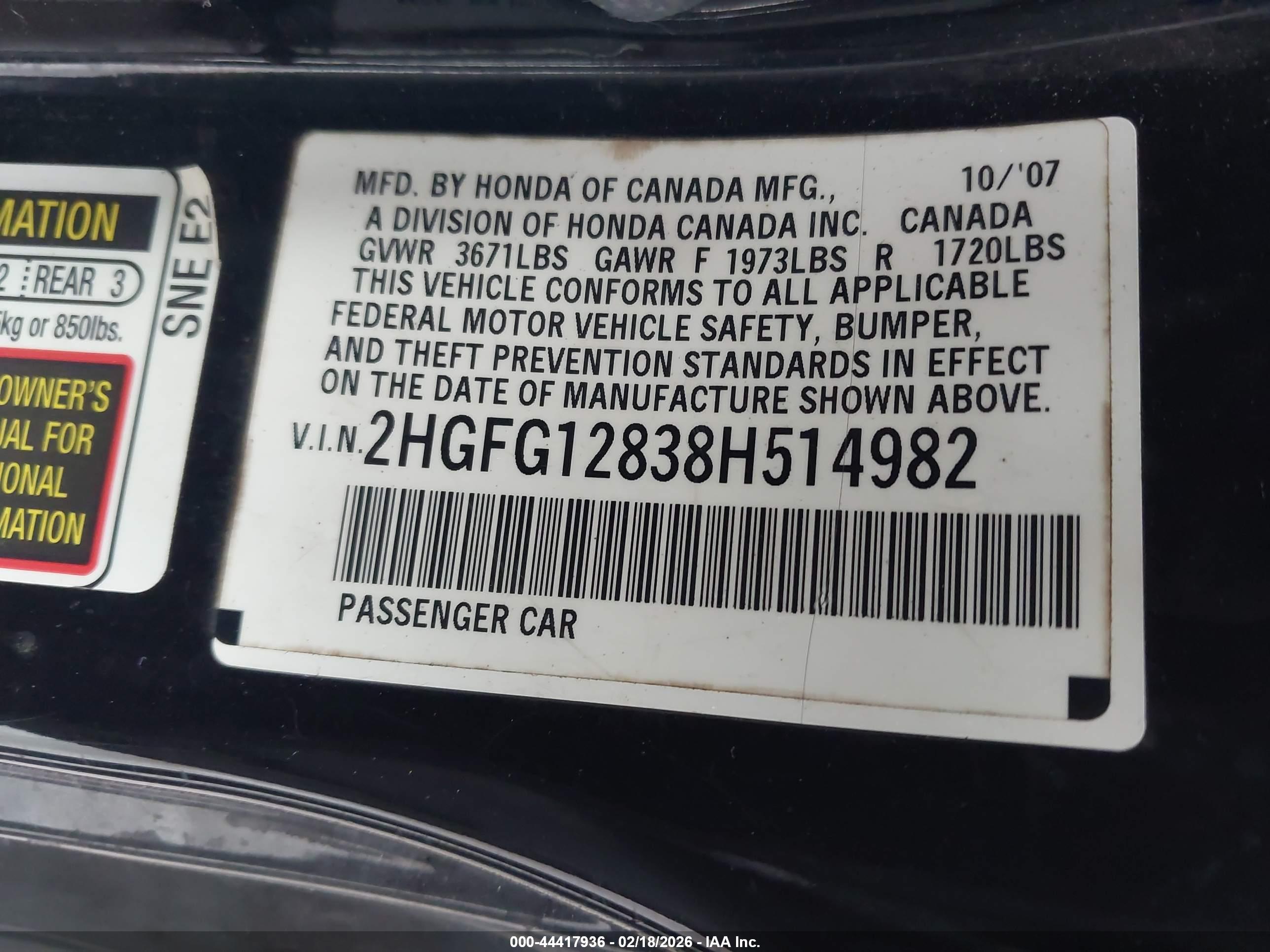 HONDA CIVIC image 9