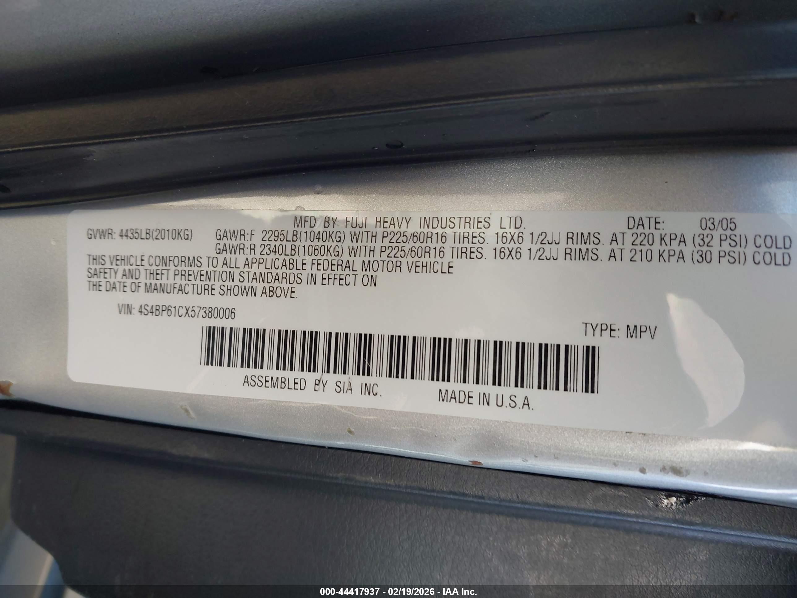 SUBARU OUTBACK image 9