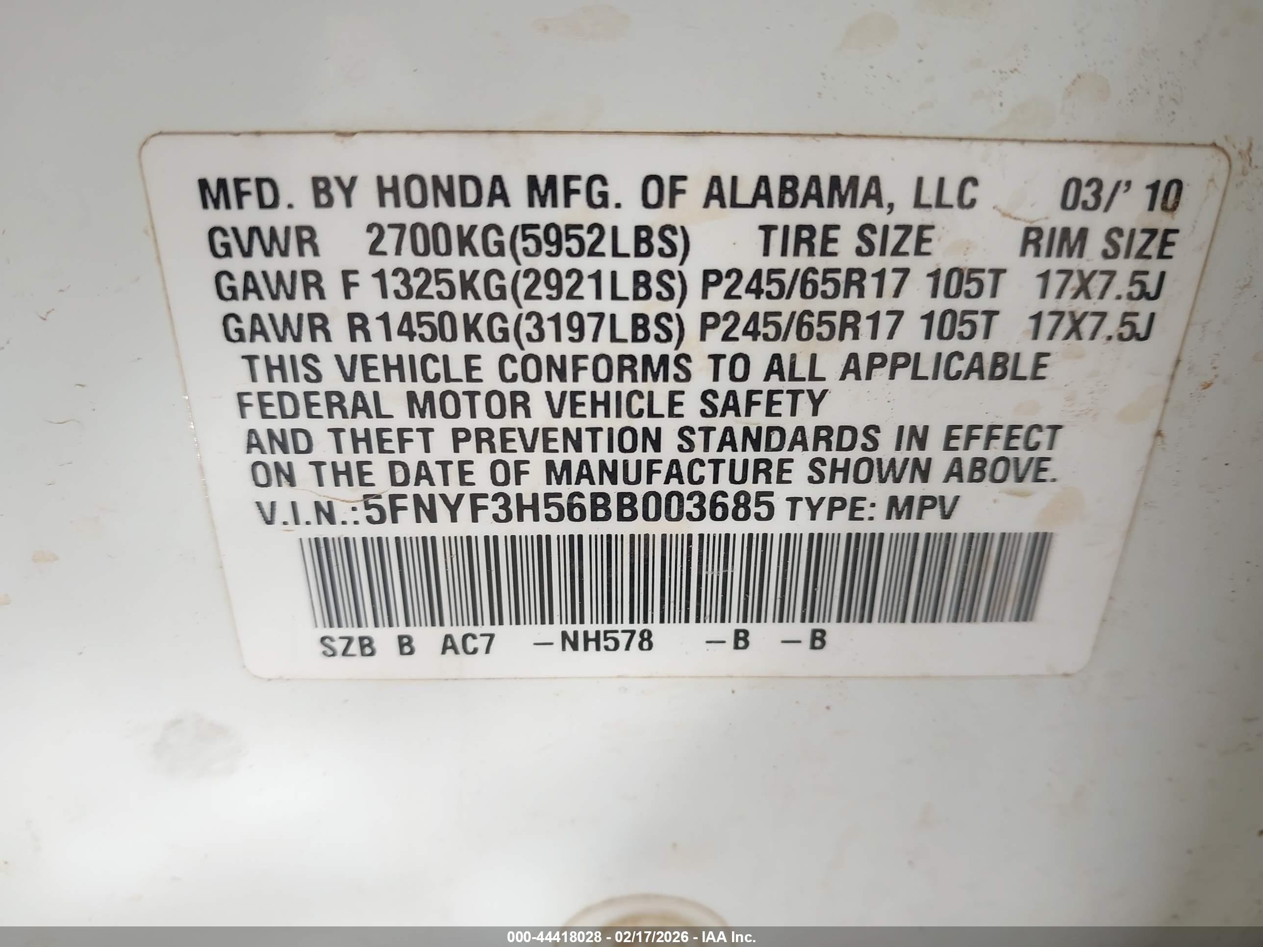 HONDA PILOT image 9