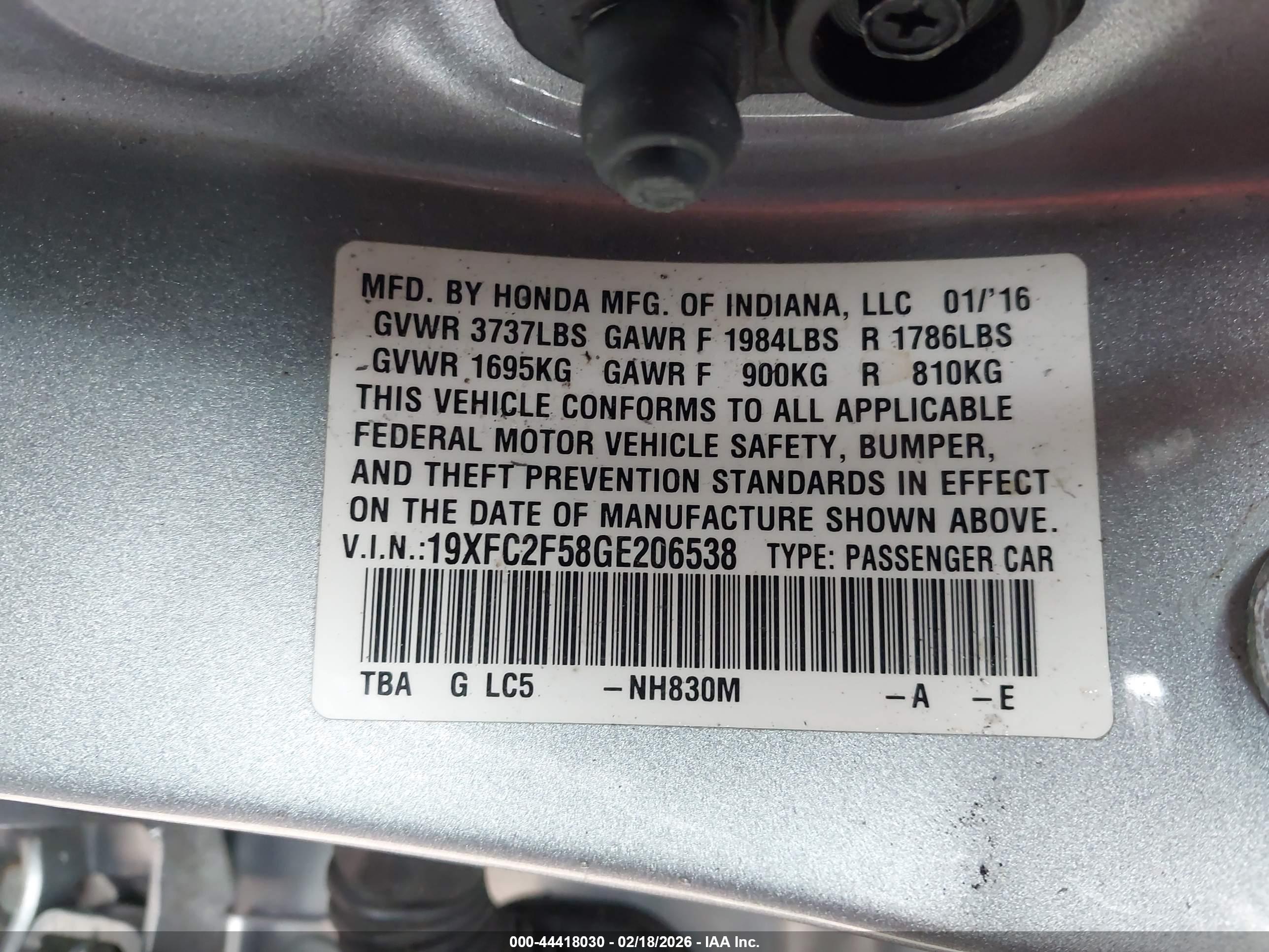 HONDA CIVIC image 9