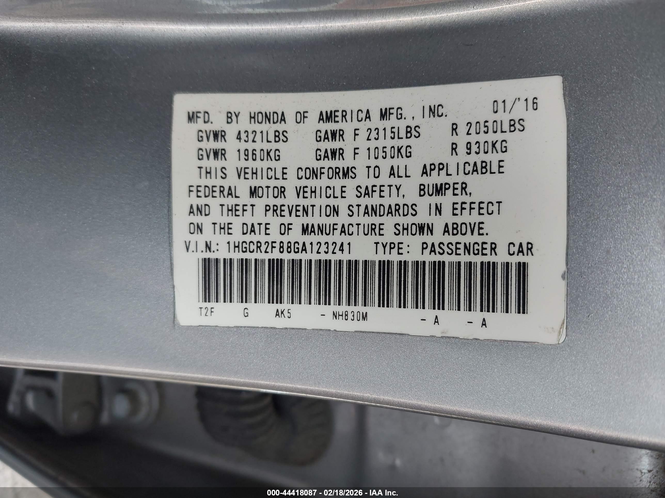 HONDA ACCORD image 9