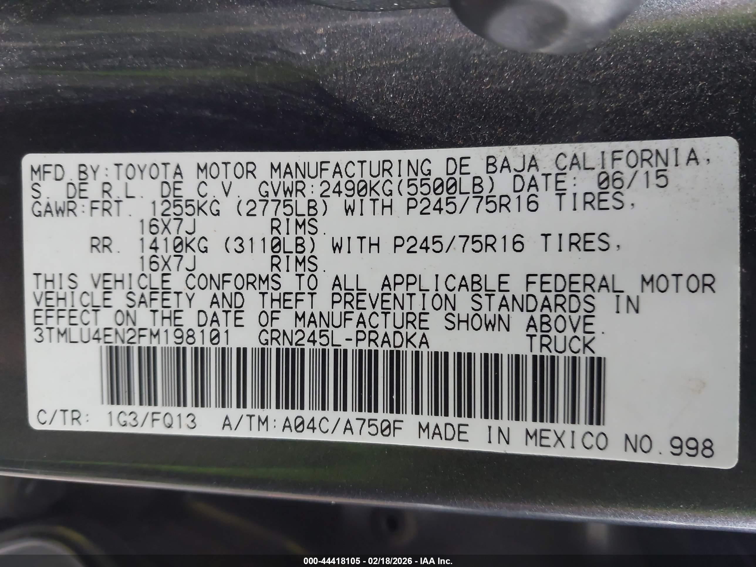 TOYOTA TACOMA image 9