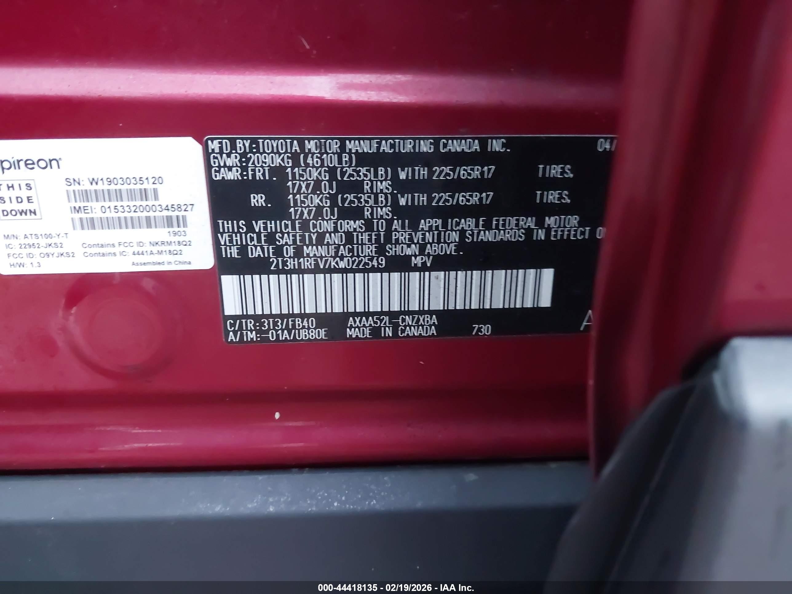 TOYOTA RAV4 image 9