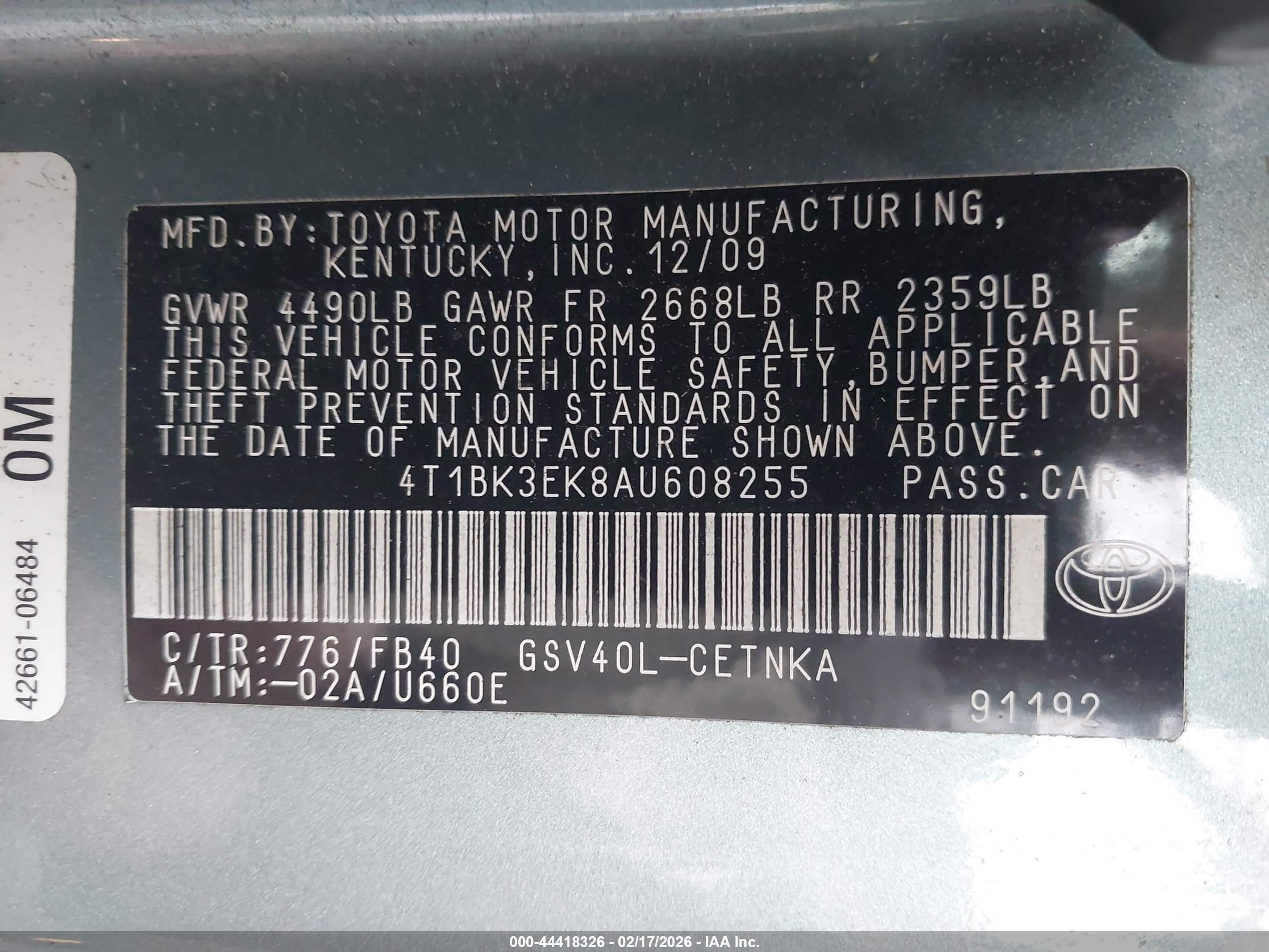 TOYOTA CAMRY image 9
