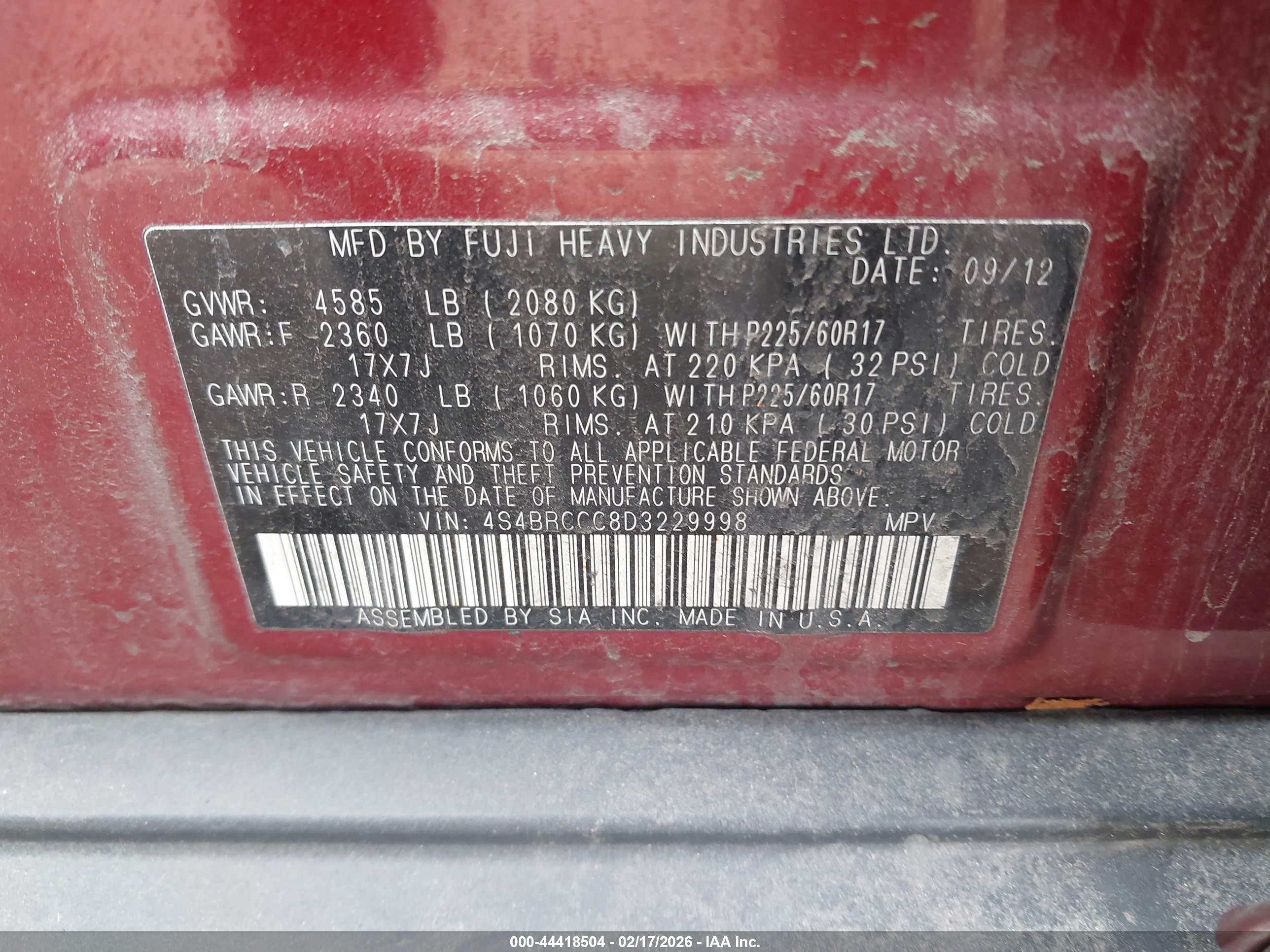 SUBARU OUTBACK image 9