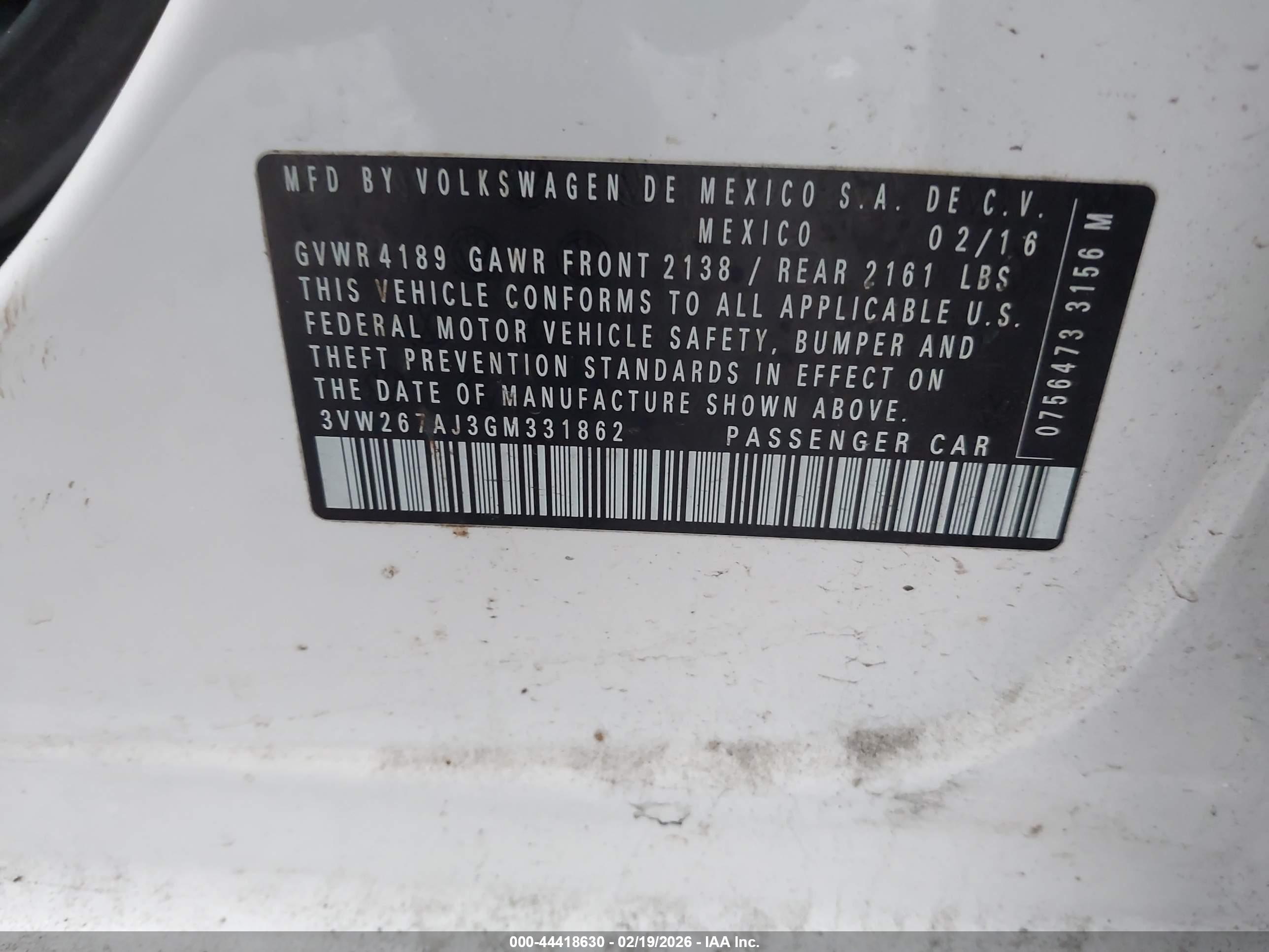 VOLKSWAGEN JETTA image 9