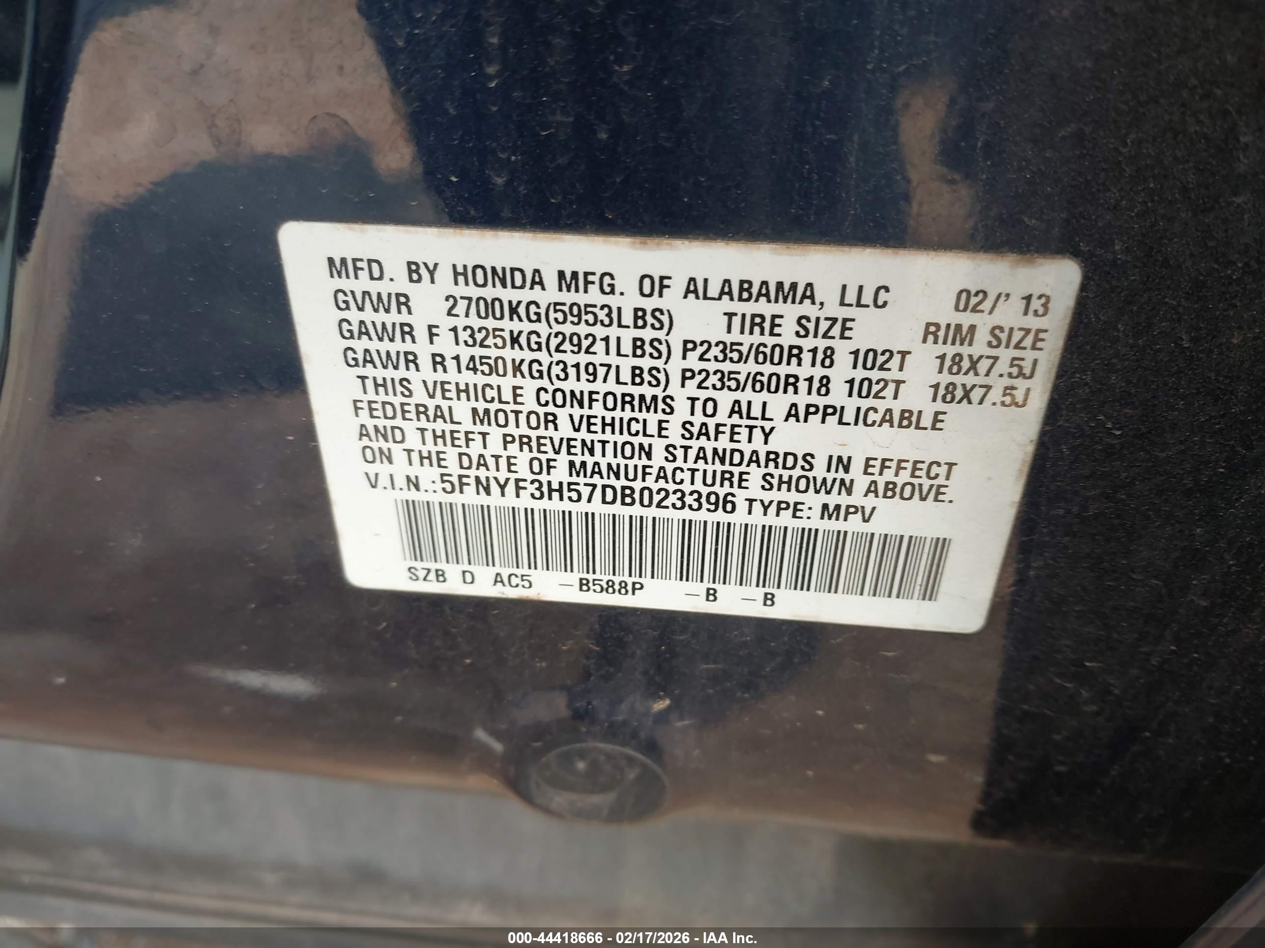 HONDA PILOT image 9