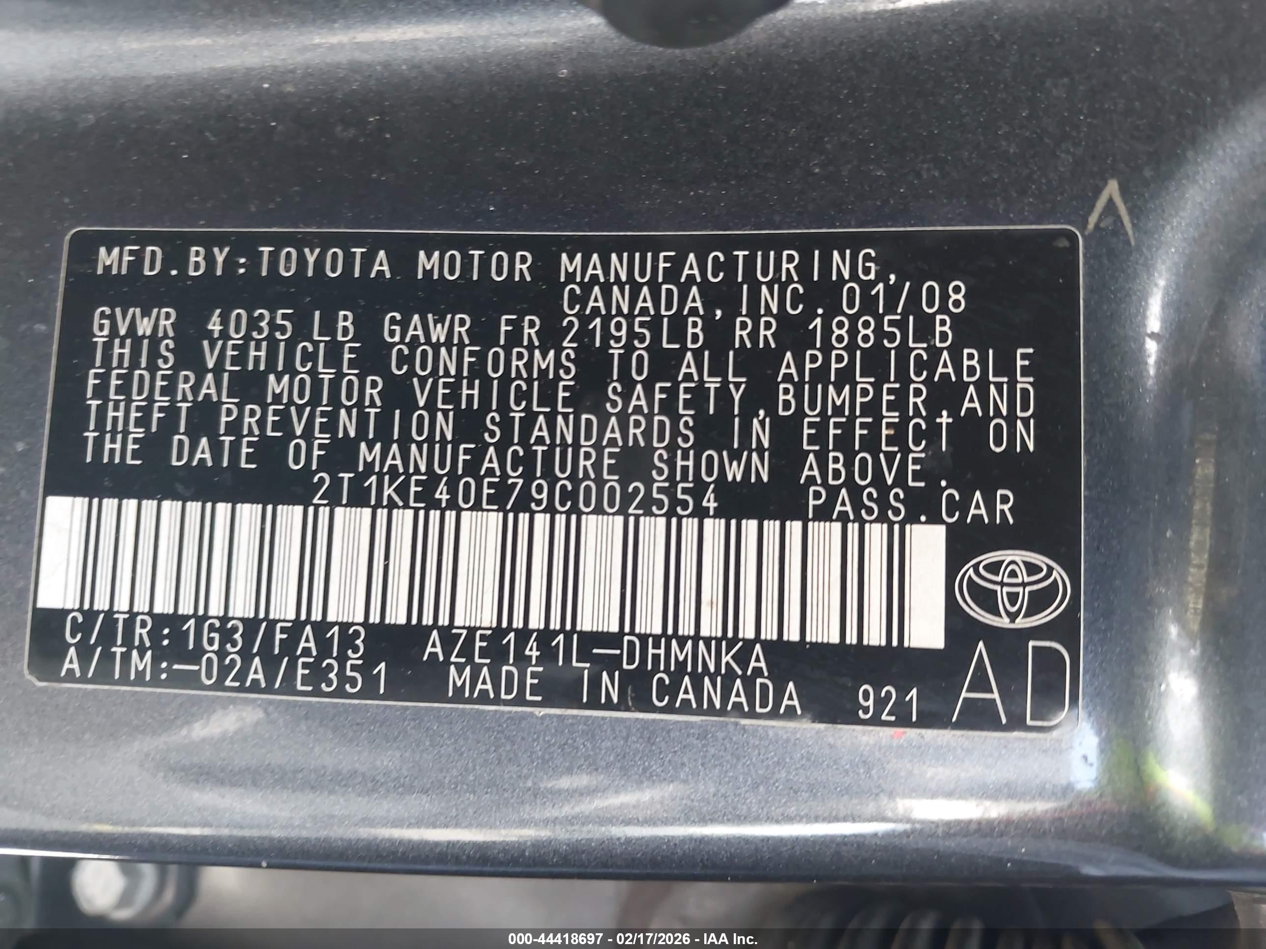 TOYOTA MATRIX image 9