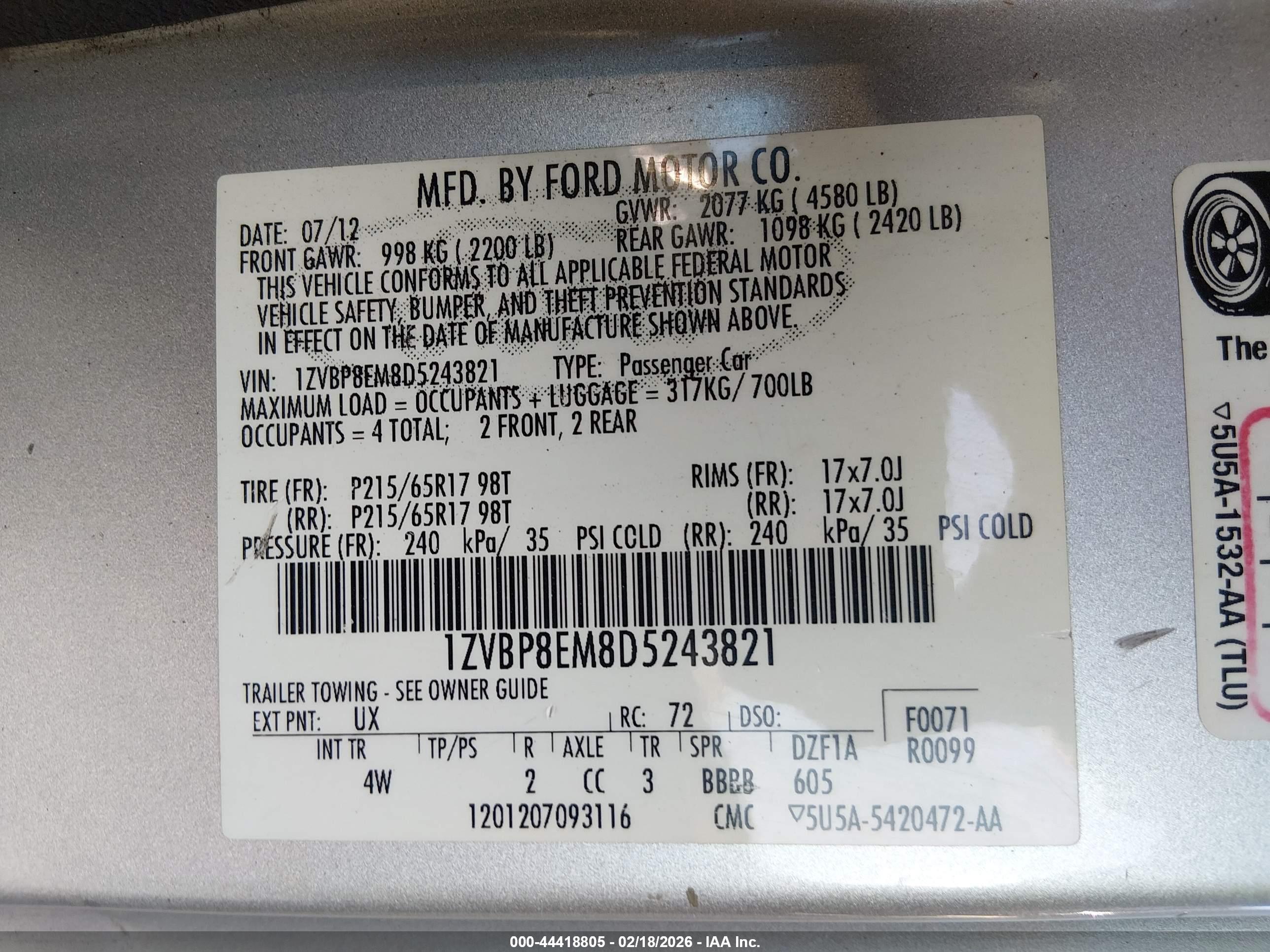 FORD MUSTANG image 9