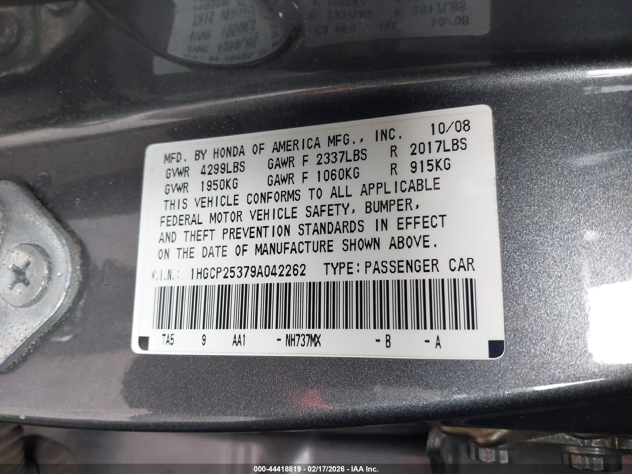 HONDA ACCORD image 9