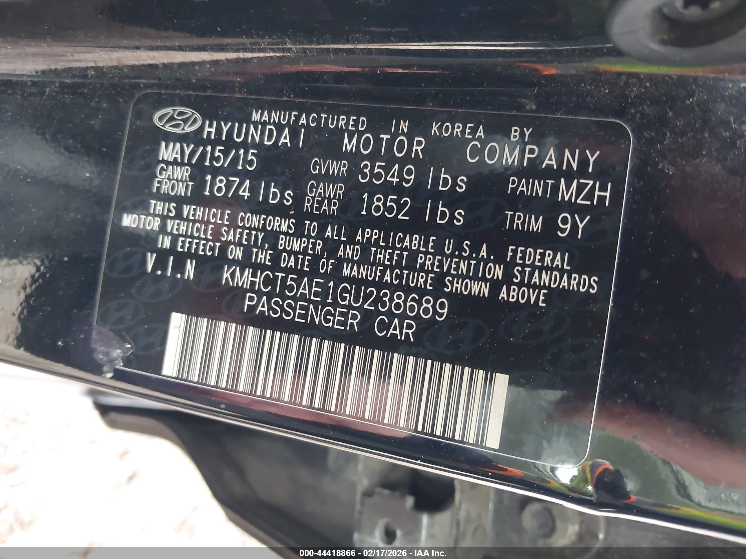 HYUNDAI ACCENT image 9