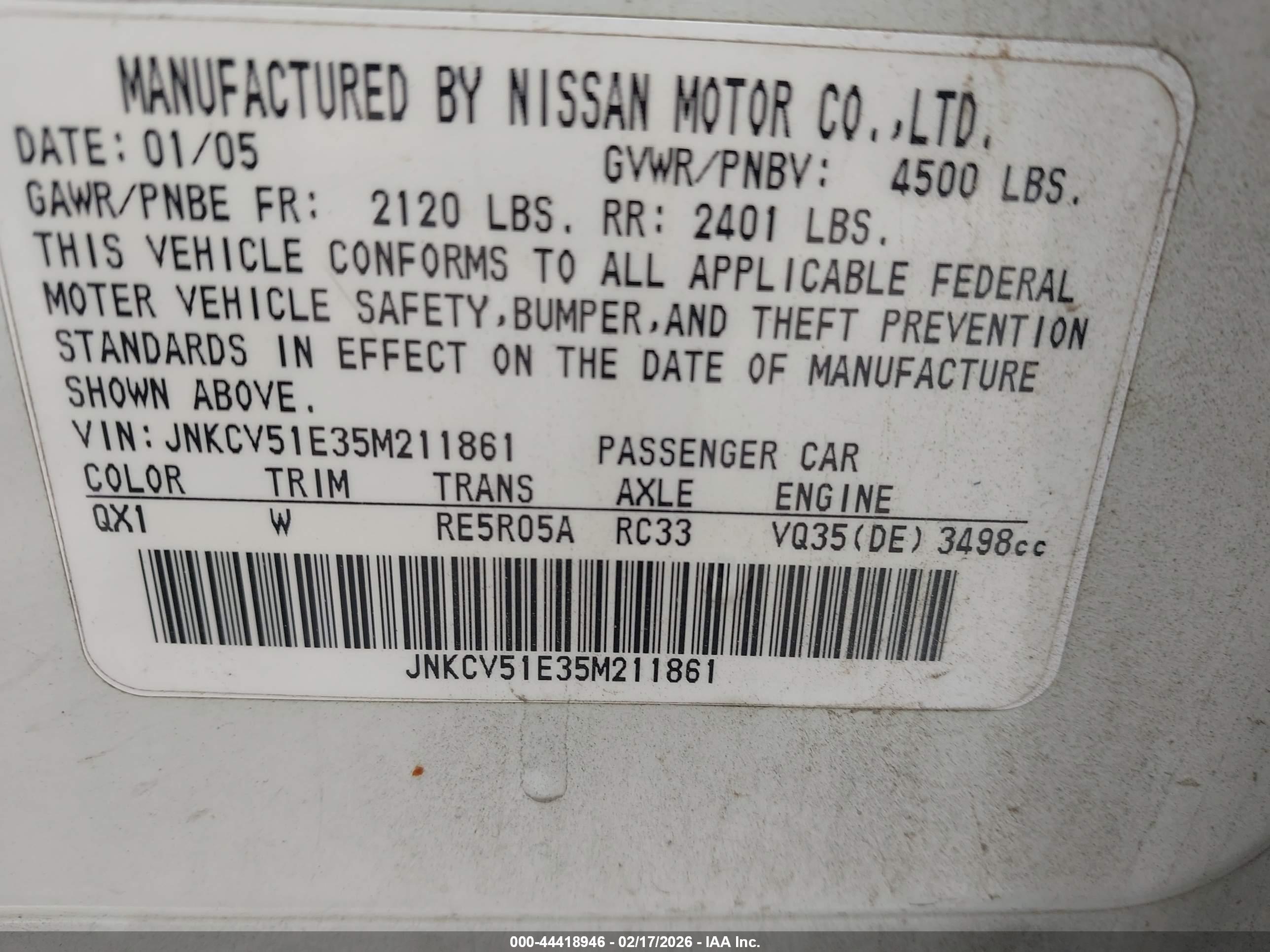 INFINITI G35 image 9