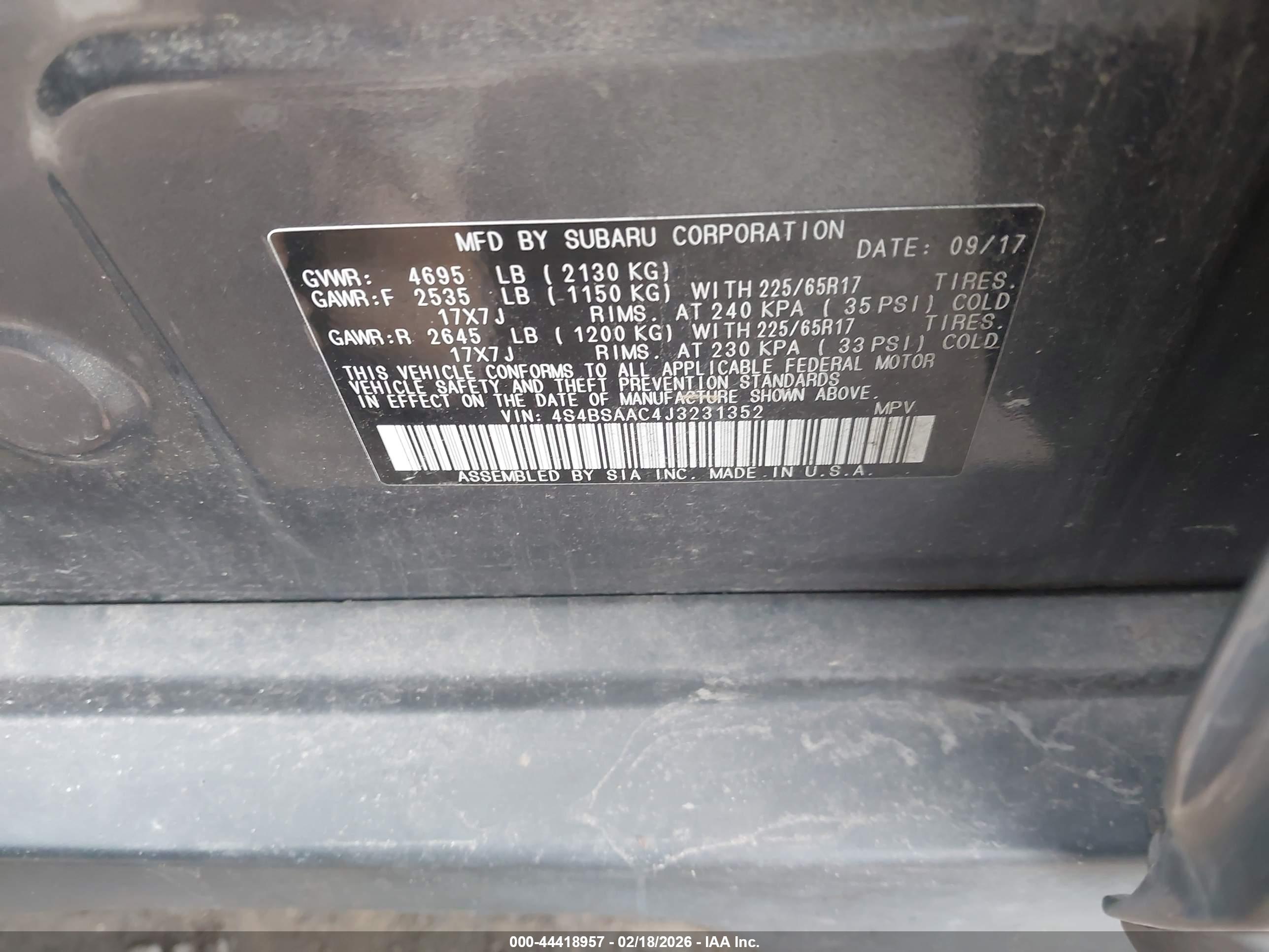 SUBARU OUTBACK image 9