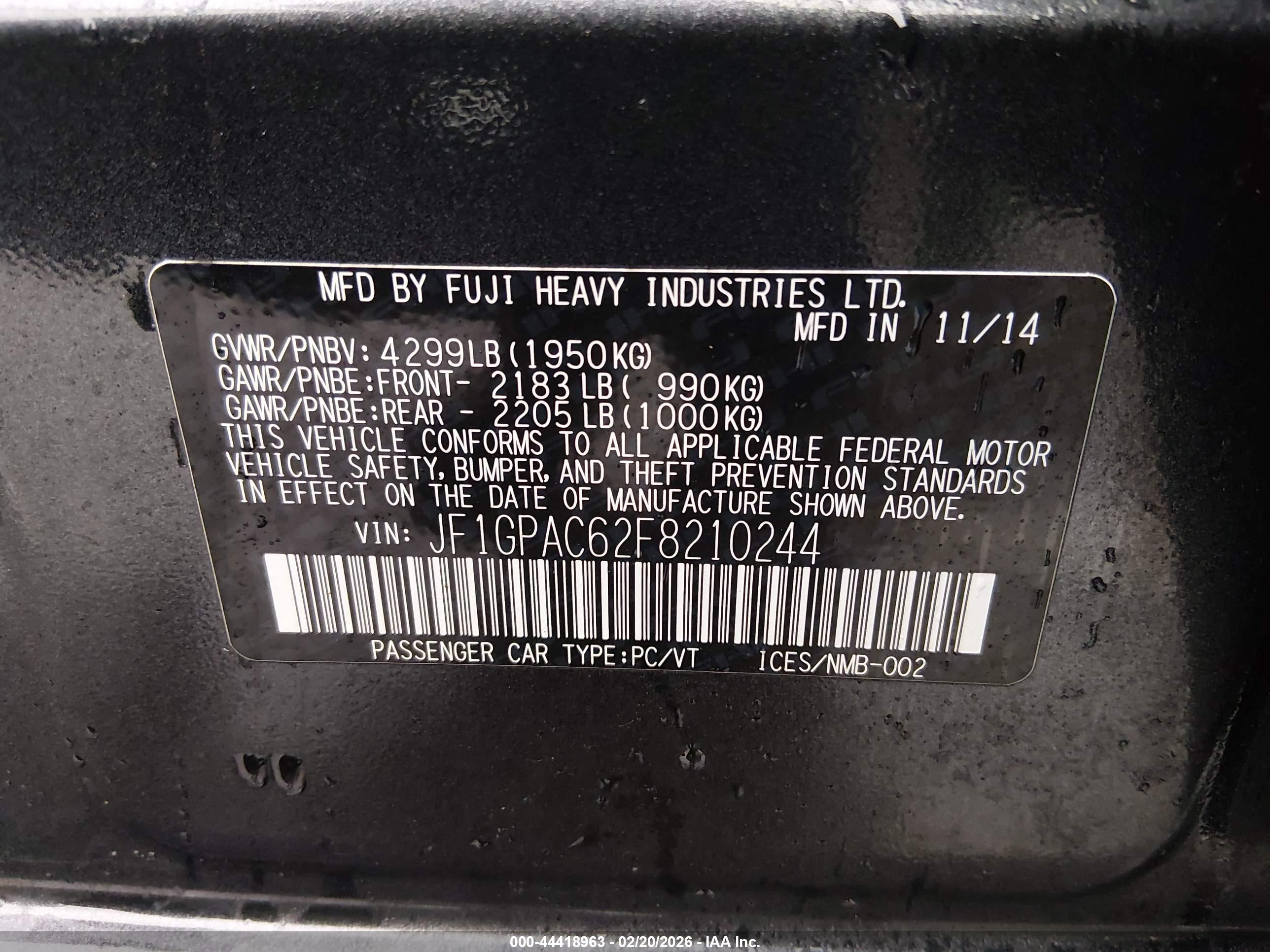 SUBARU IMPREZA image 9