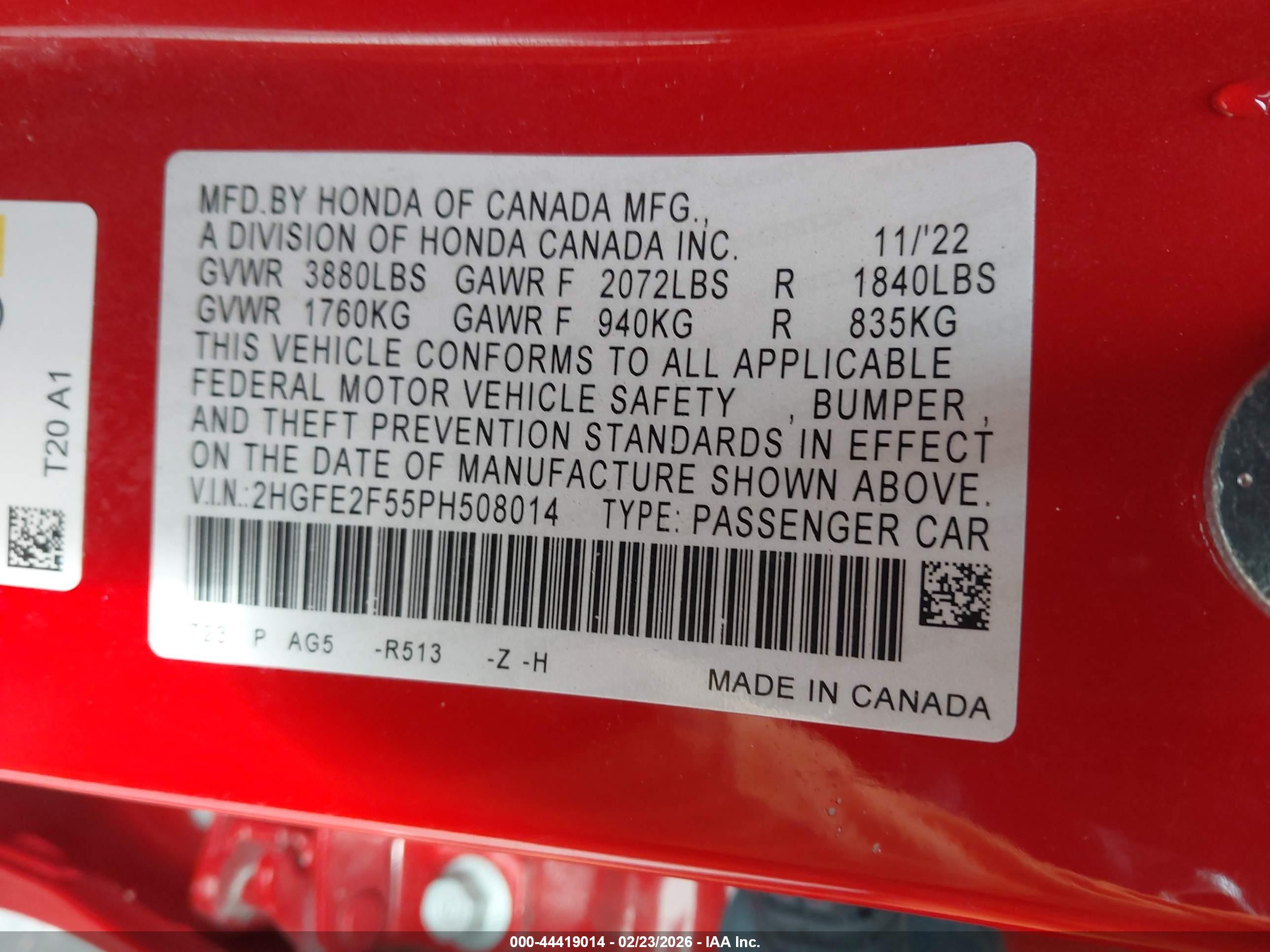 HONDA CIVIC image 9