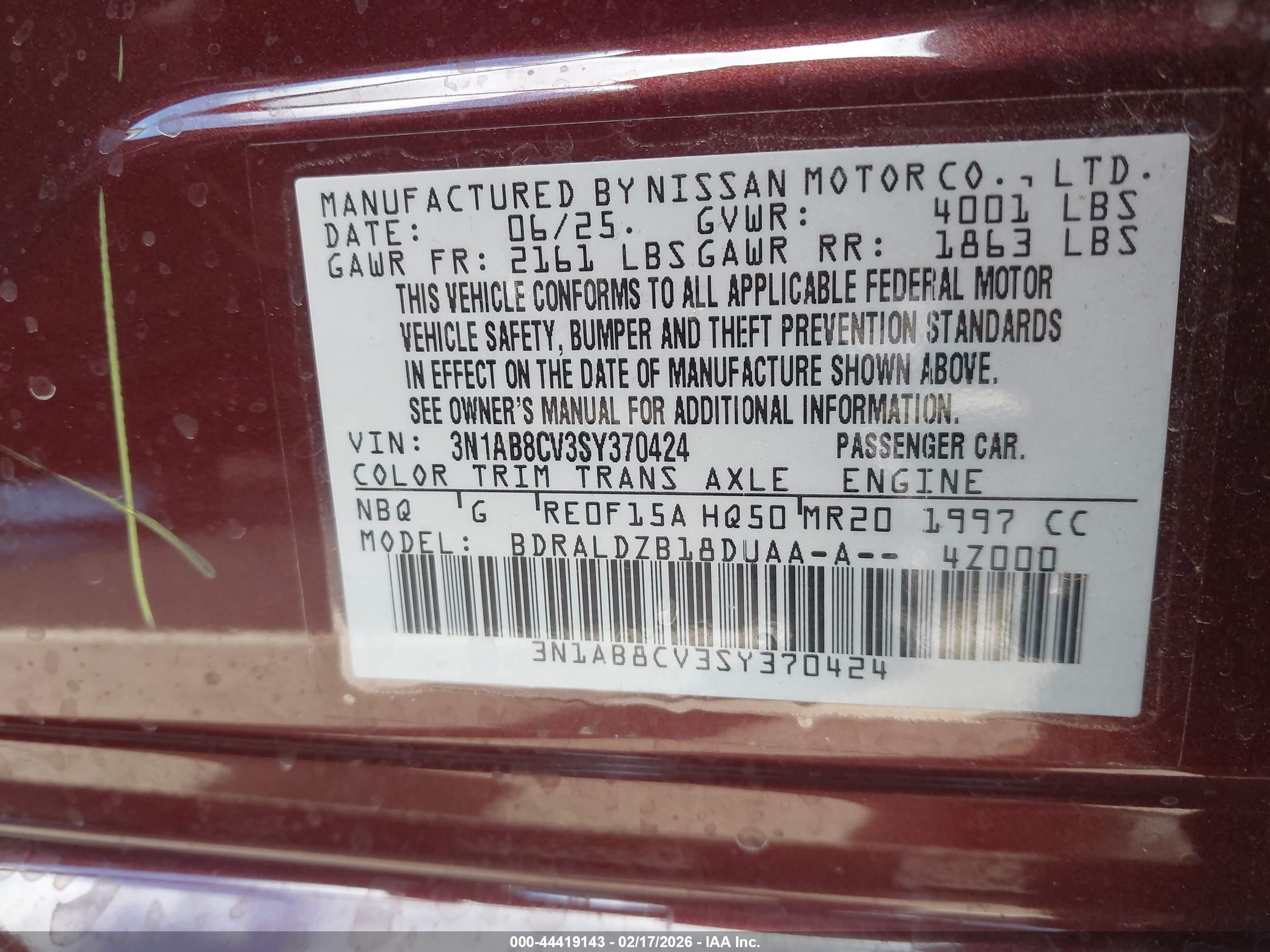 NISSAN SENTRA image 9