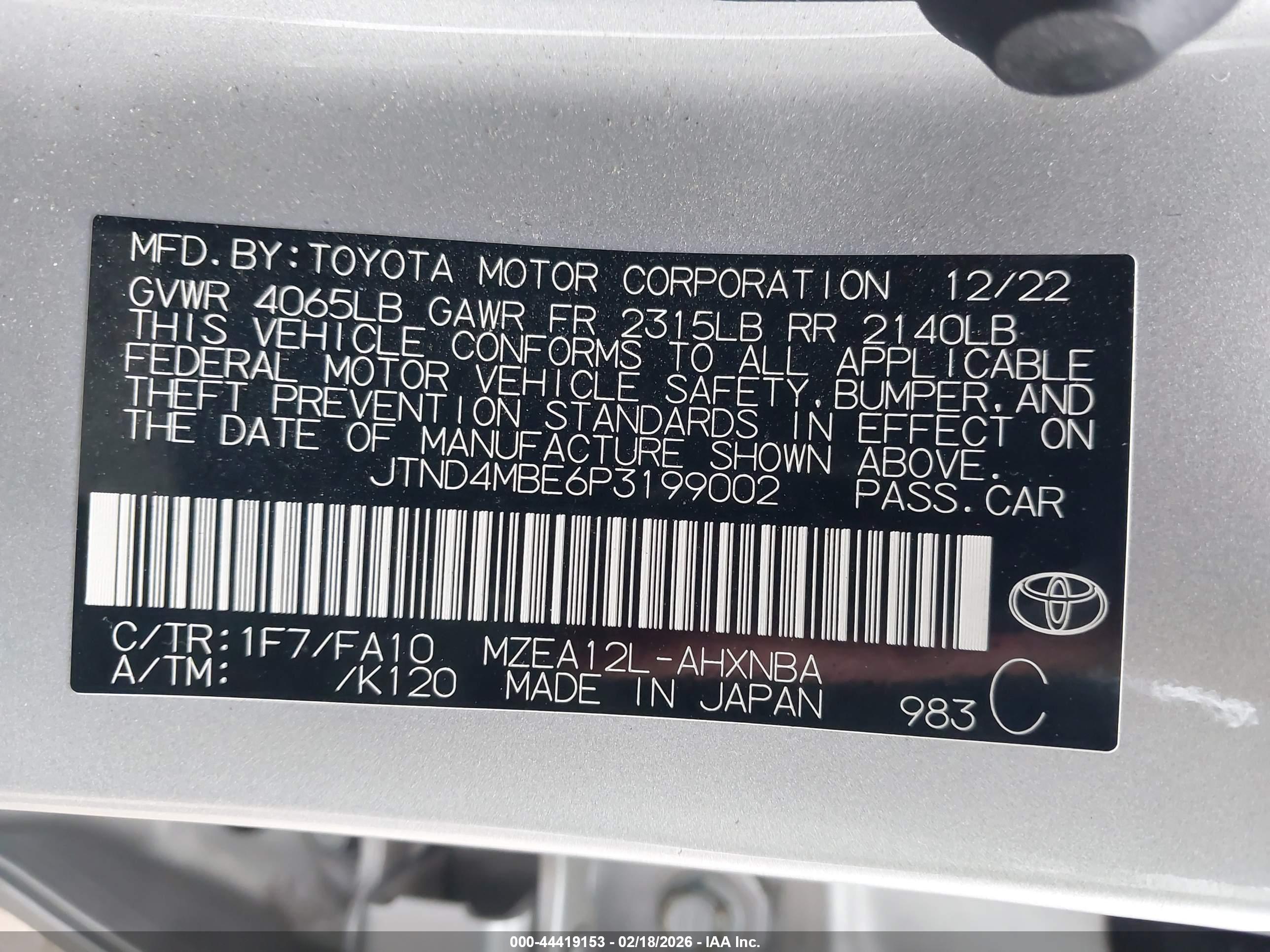 TOYOTA COROLLA image 9
