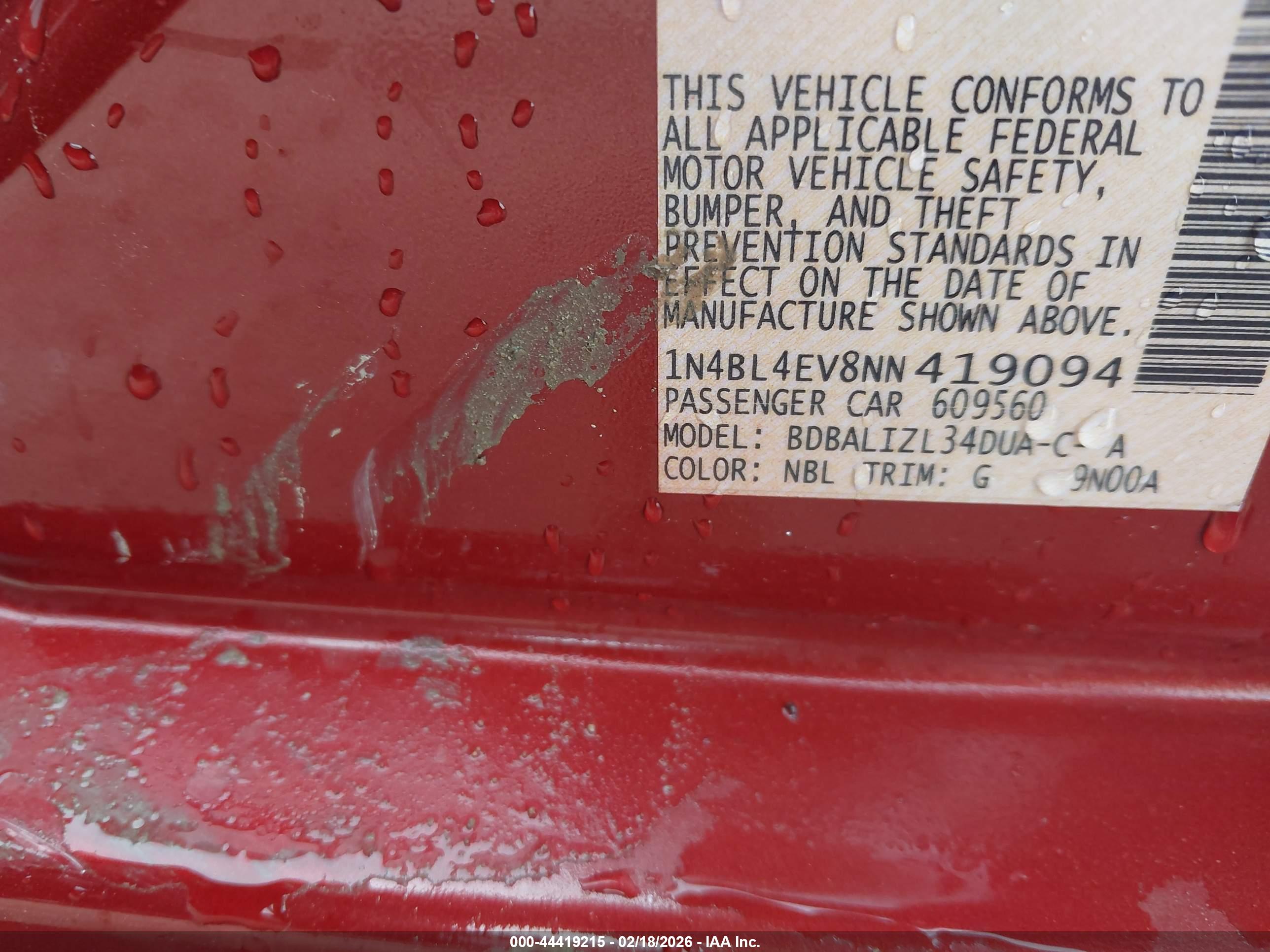 NISSAN ALTIMA image 9