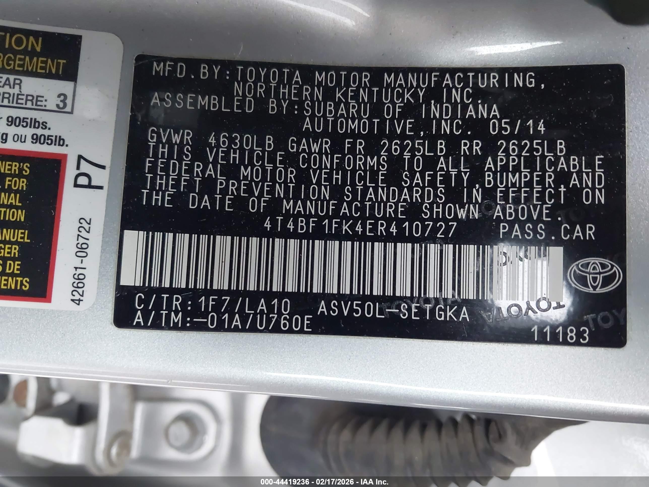 TOYOTA CAMRY image 9
