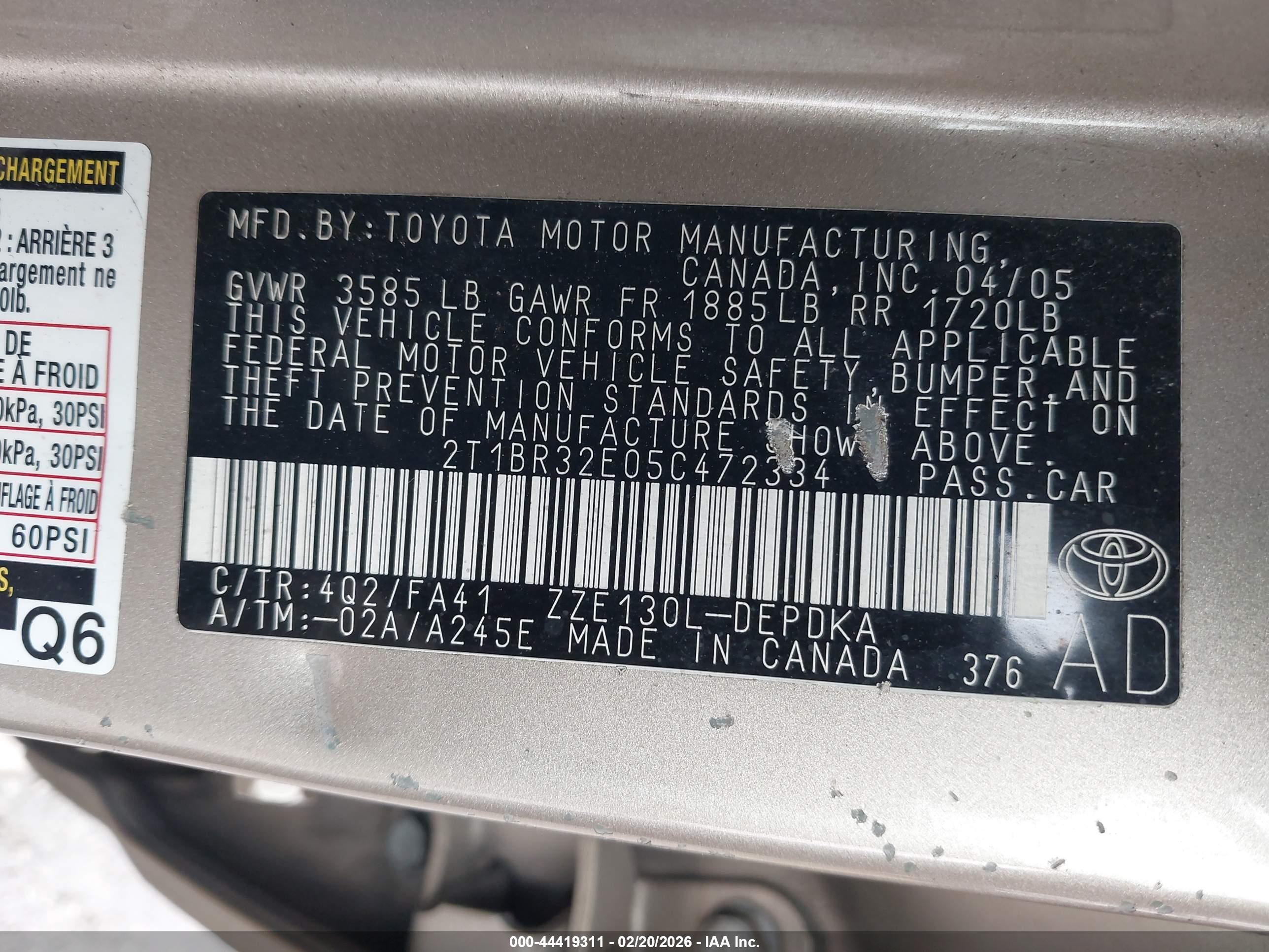 TOYOTA COROLLA image 9