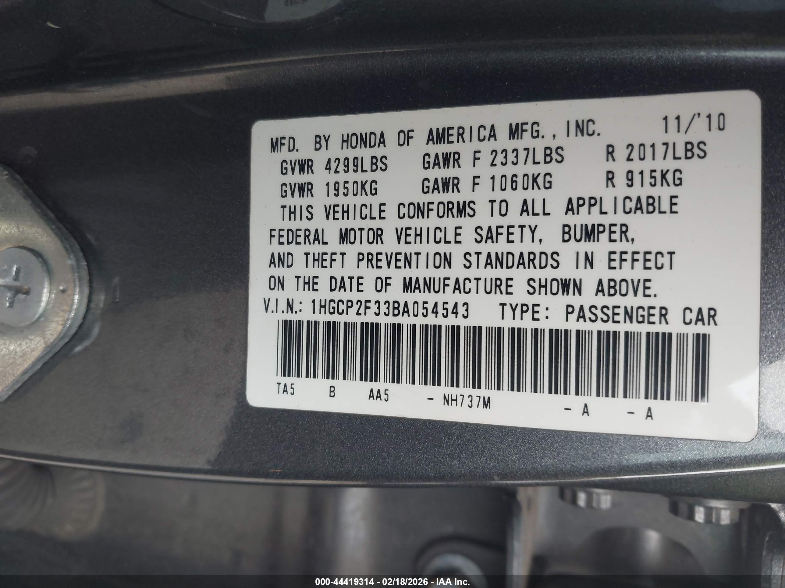 HONDA ACCORD image 9