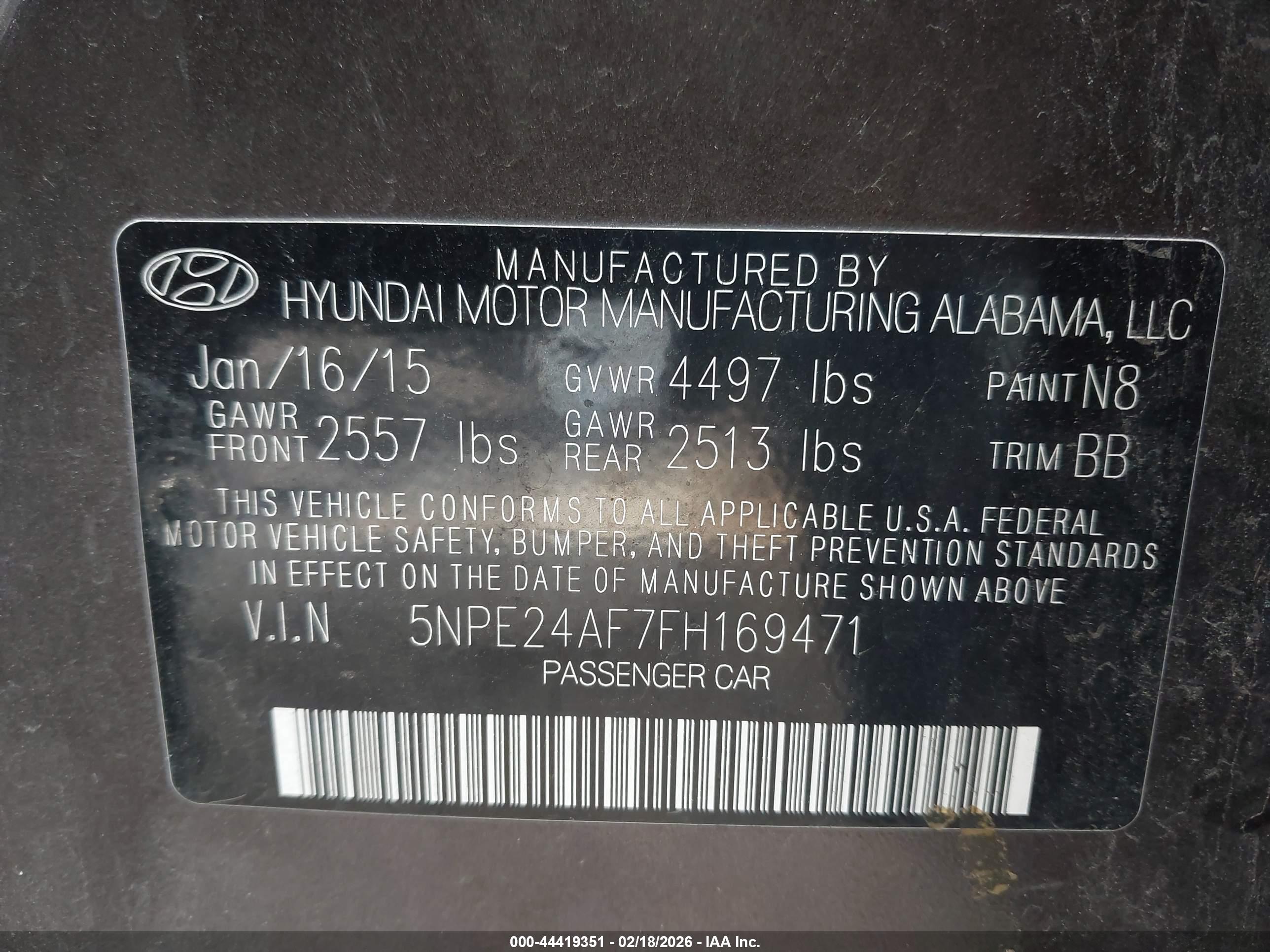 HYUNDAI SONATA image 9