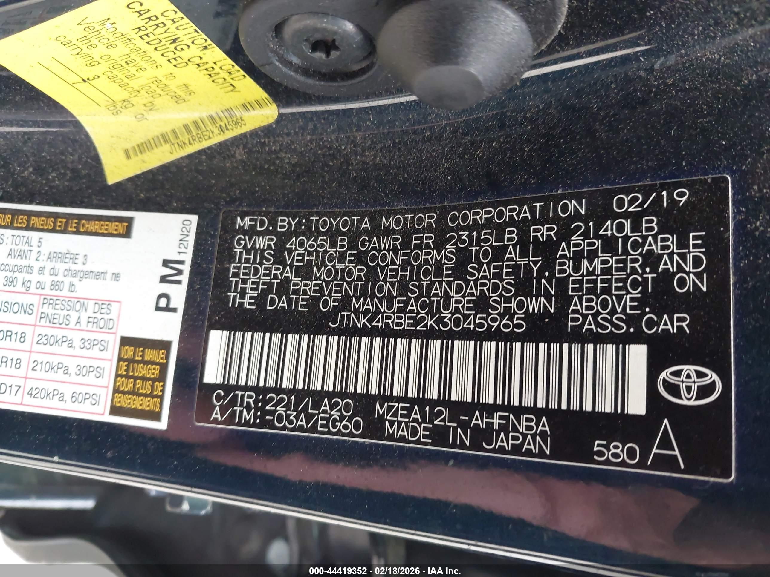 TOYOTA COROLLA image 9