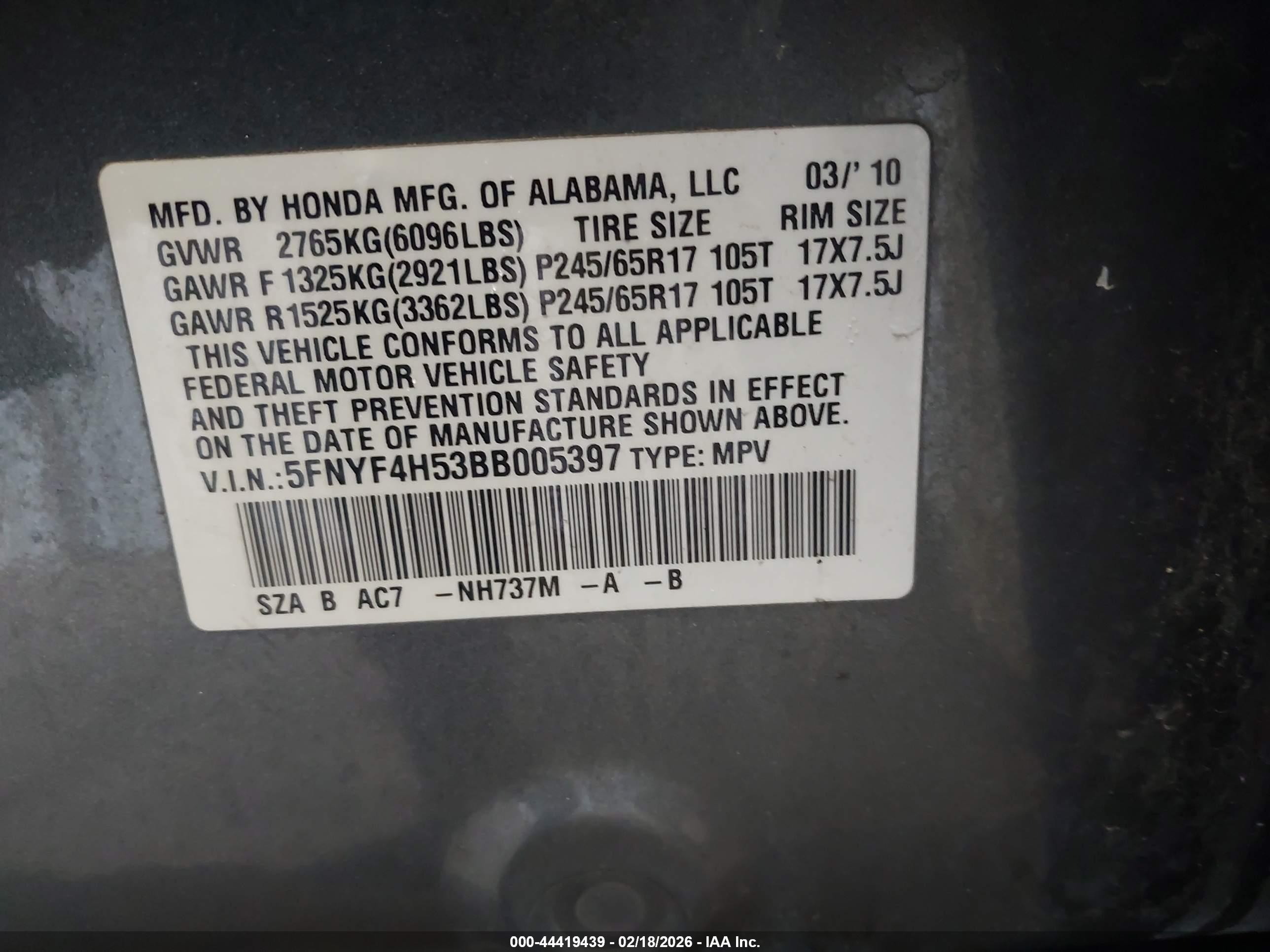 HONDA PILOT image 9
