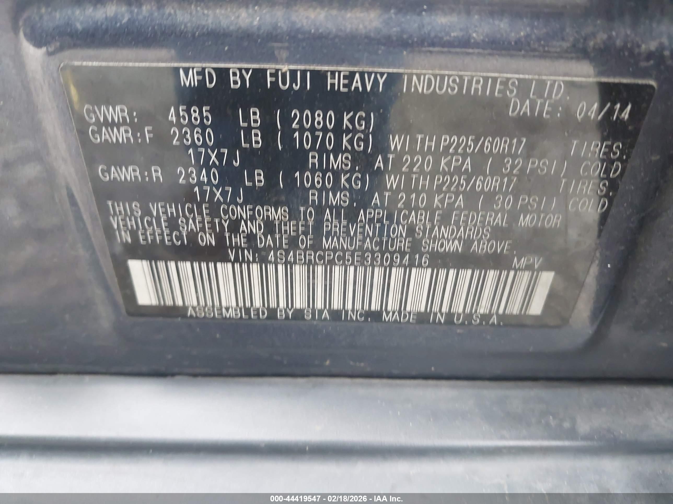 SUBARU OUTBACK image 9