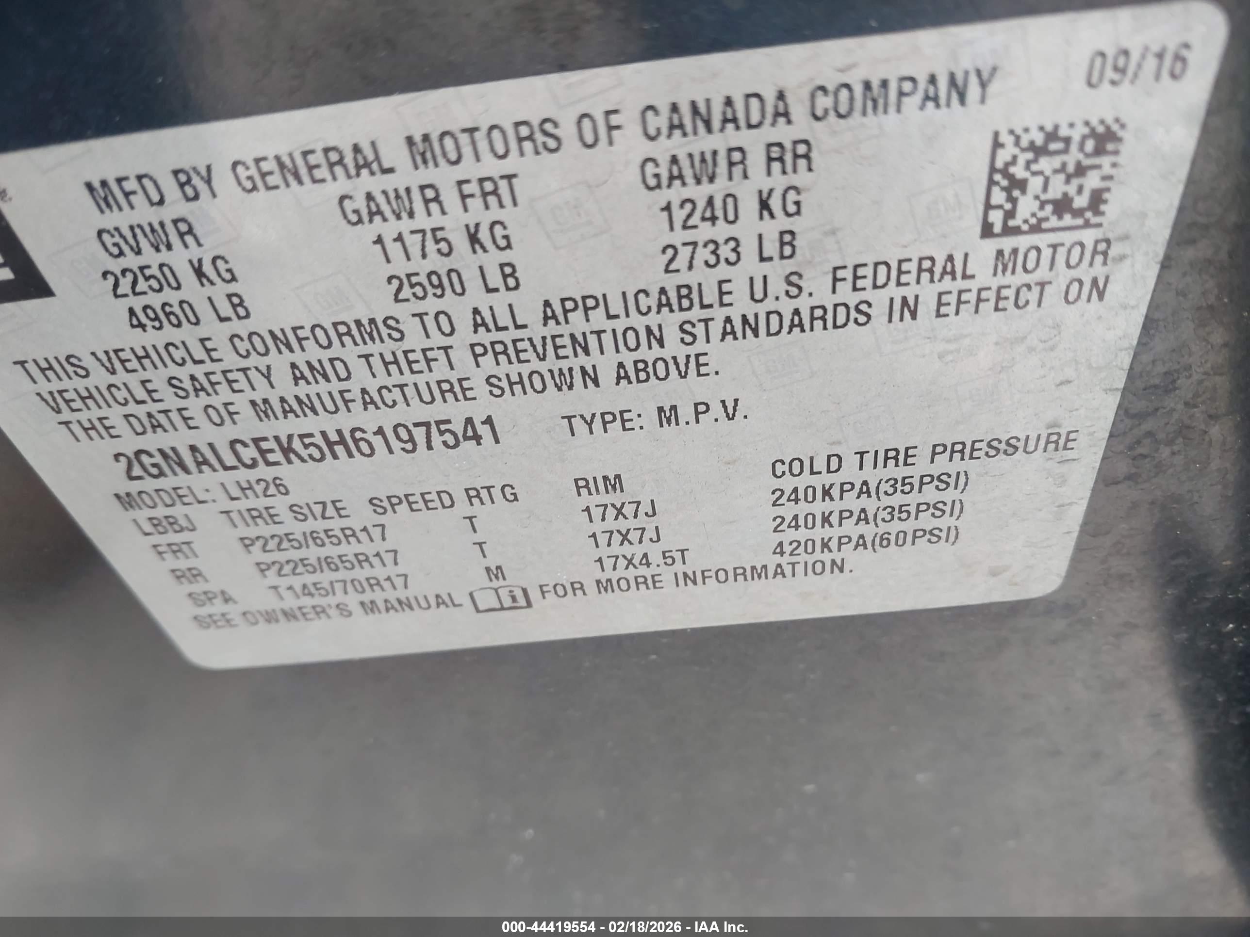 CHEVROLET EQUINOX image 9