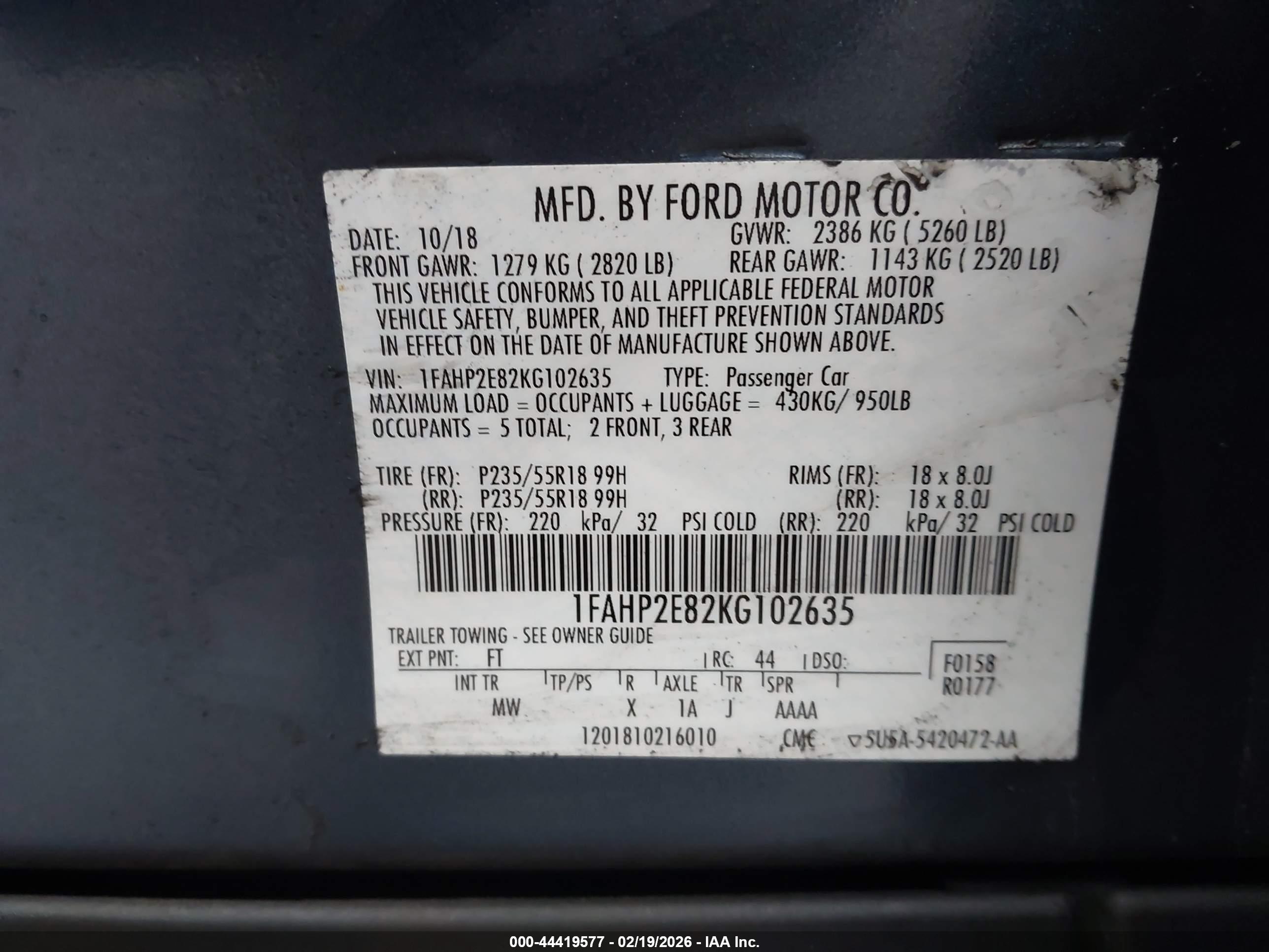 FORD TAURUS image 9