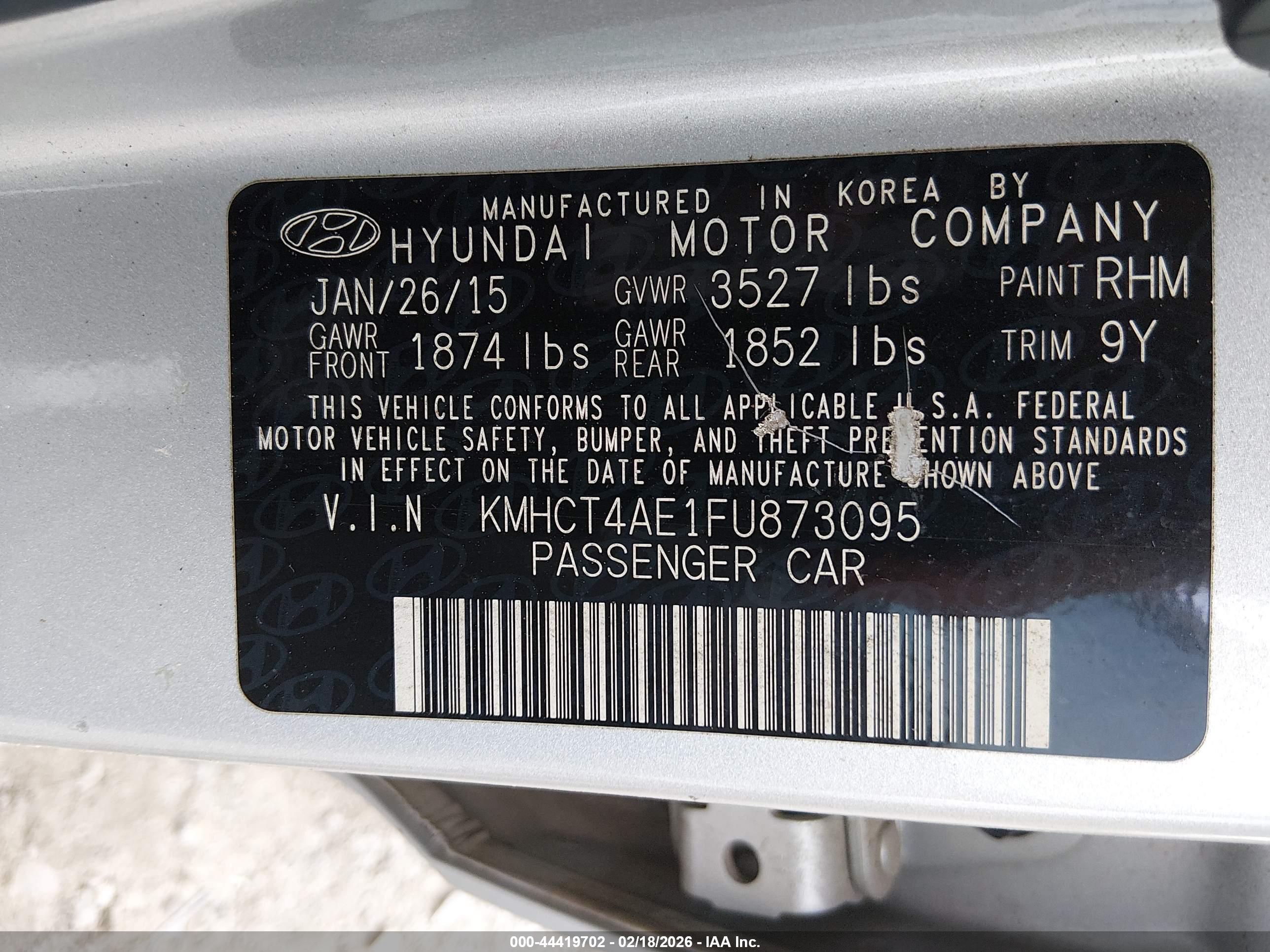 HYUNDAI ACCENT image 9