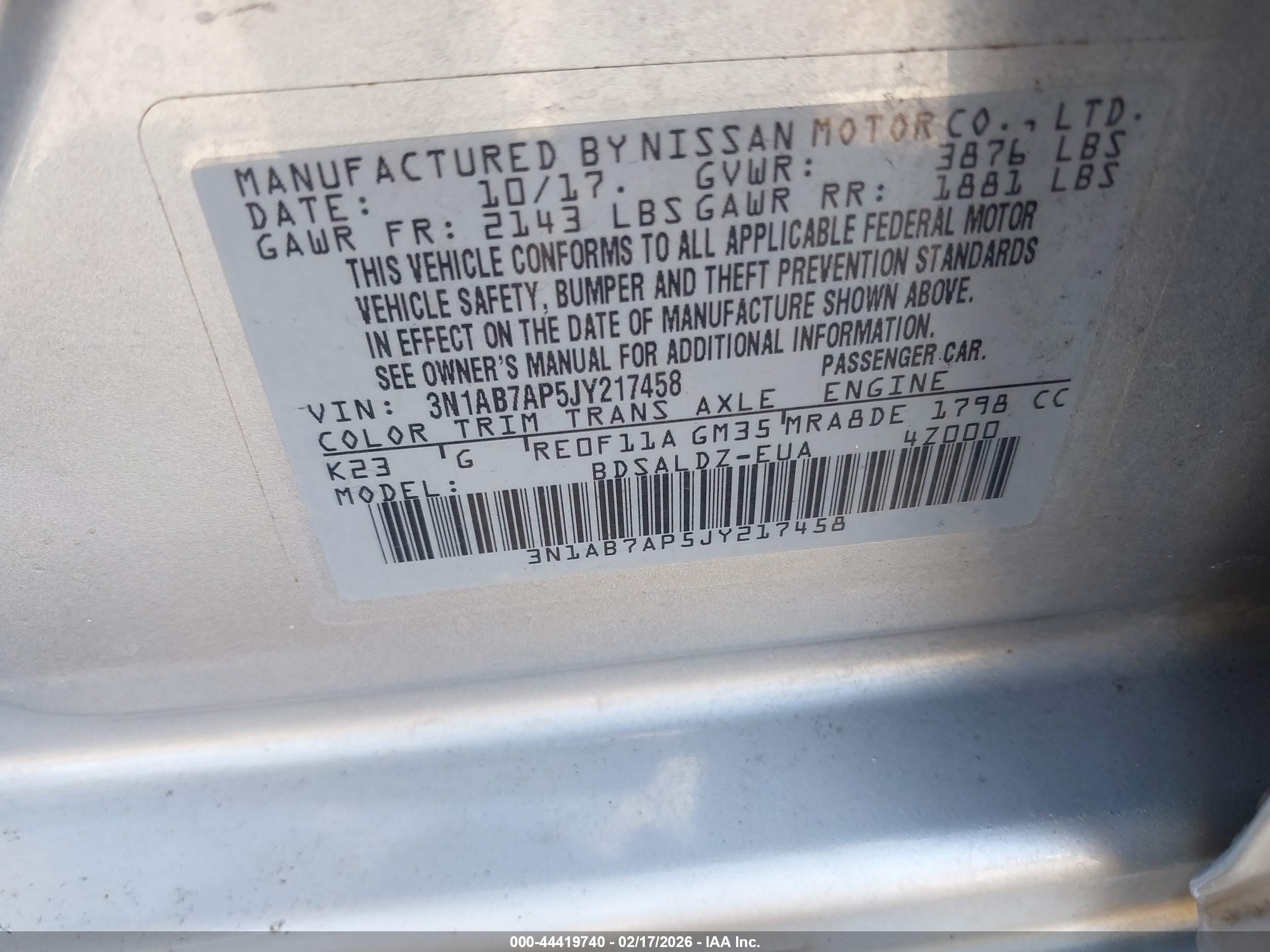 NISSAN SENTRA image 9