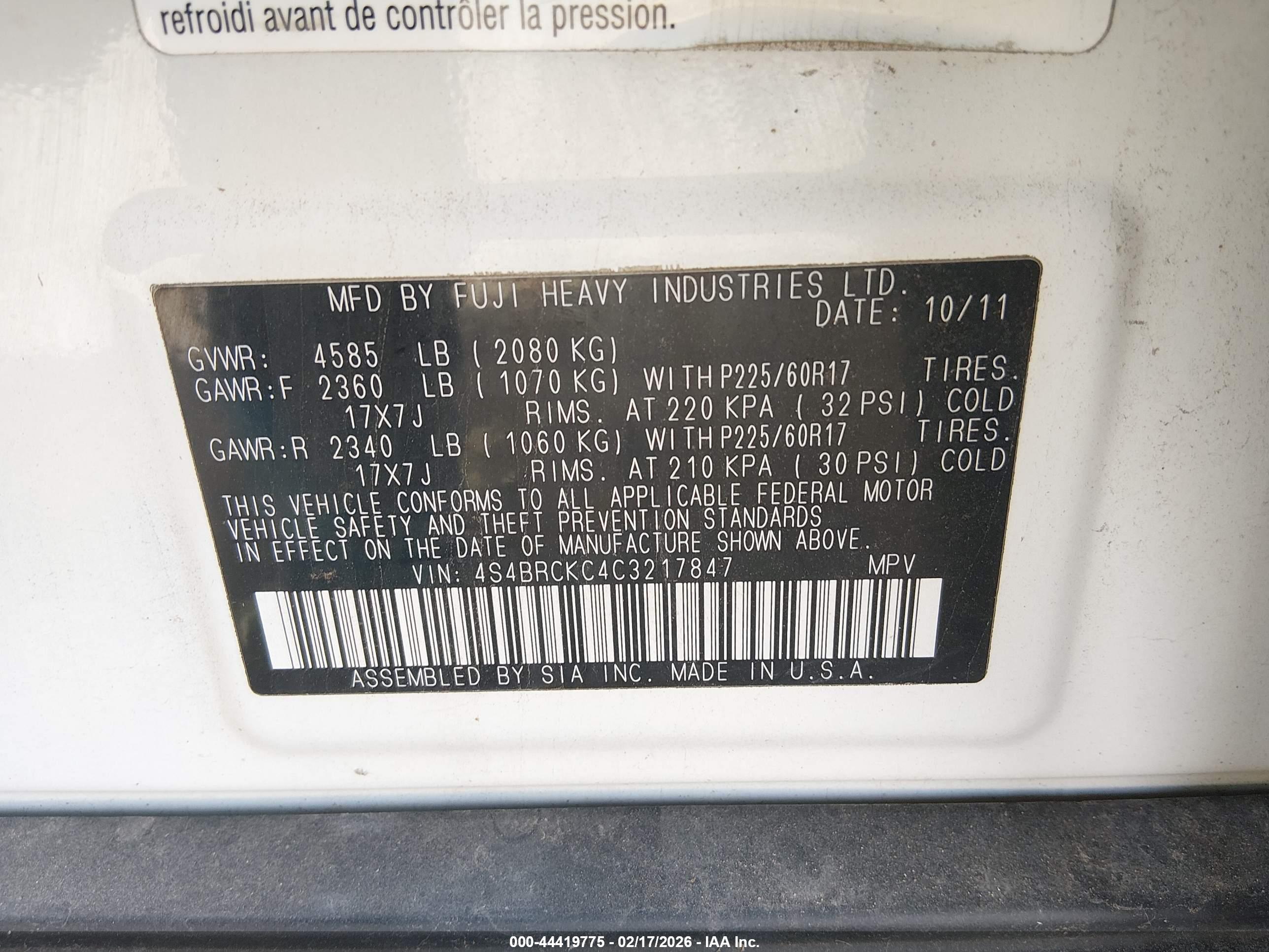 SUBARU OUTBACK image 9