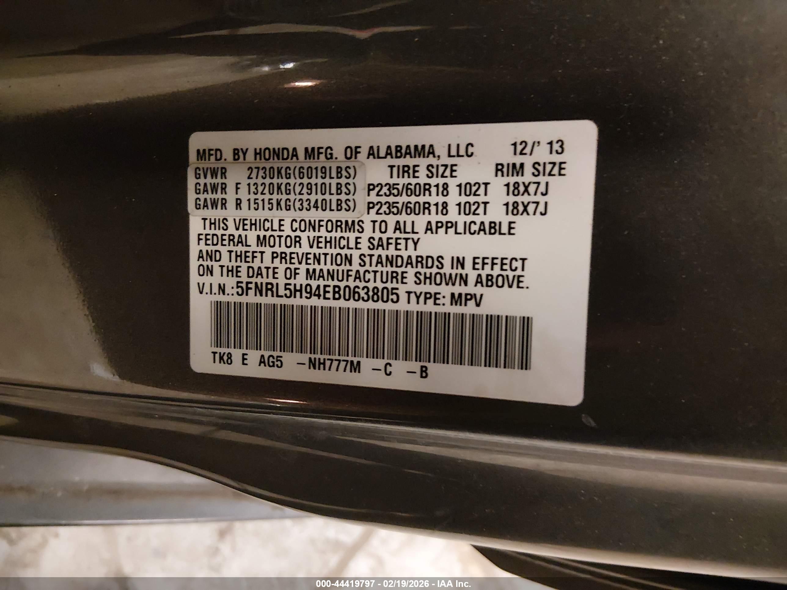 HONDA ODYSSEY image 9
