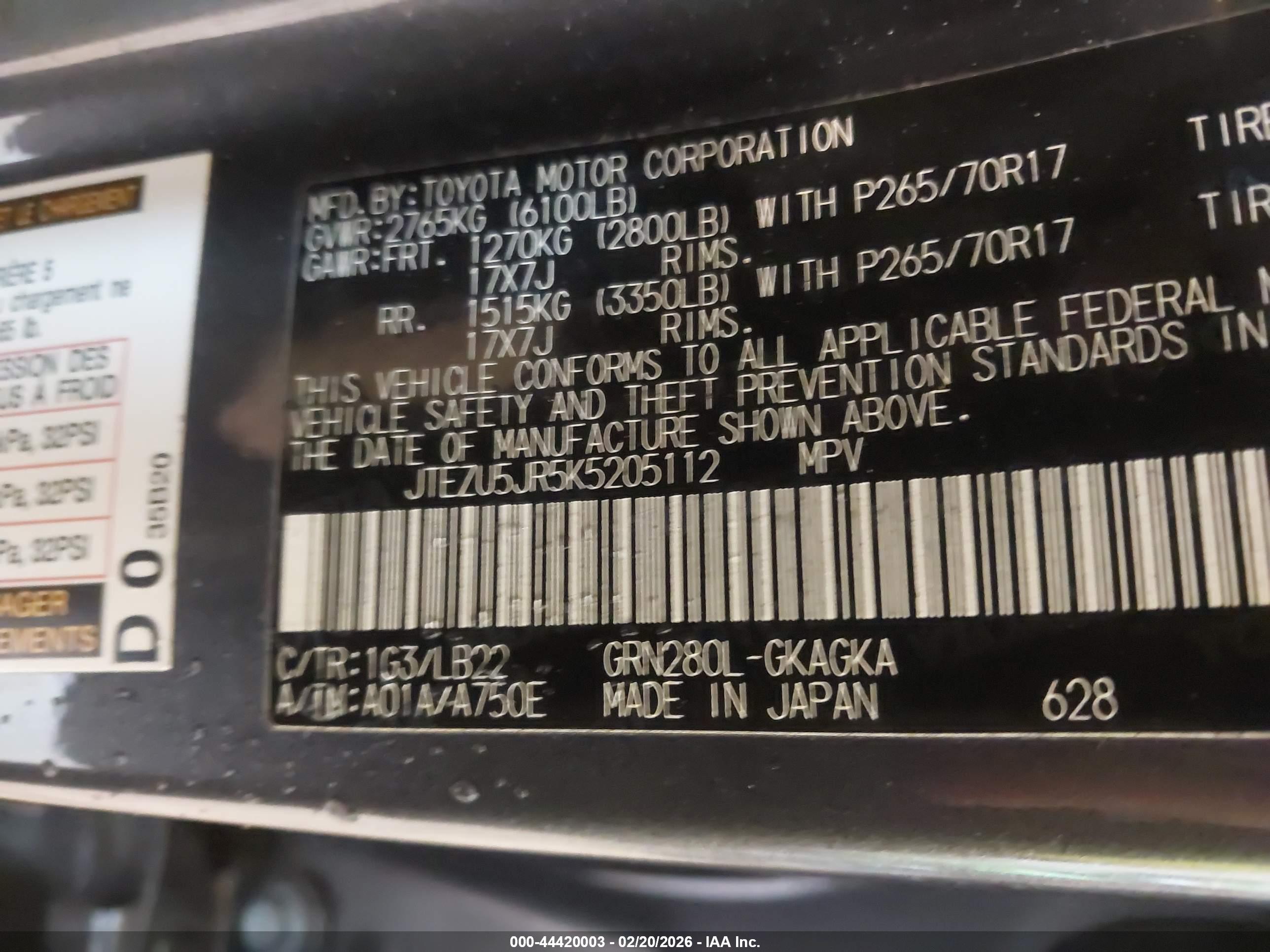 TOYOTA 4RUNNER image 9