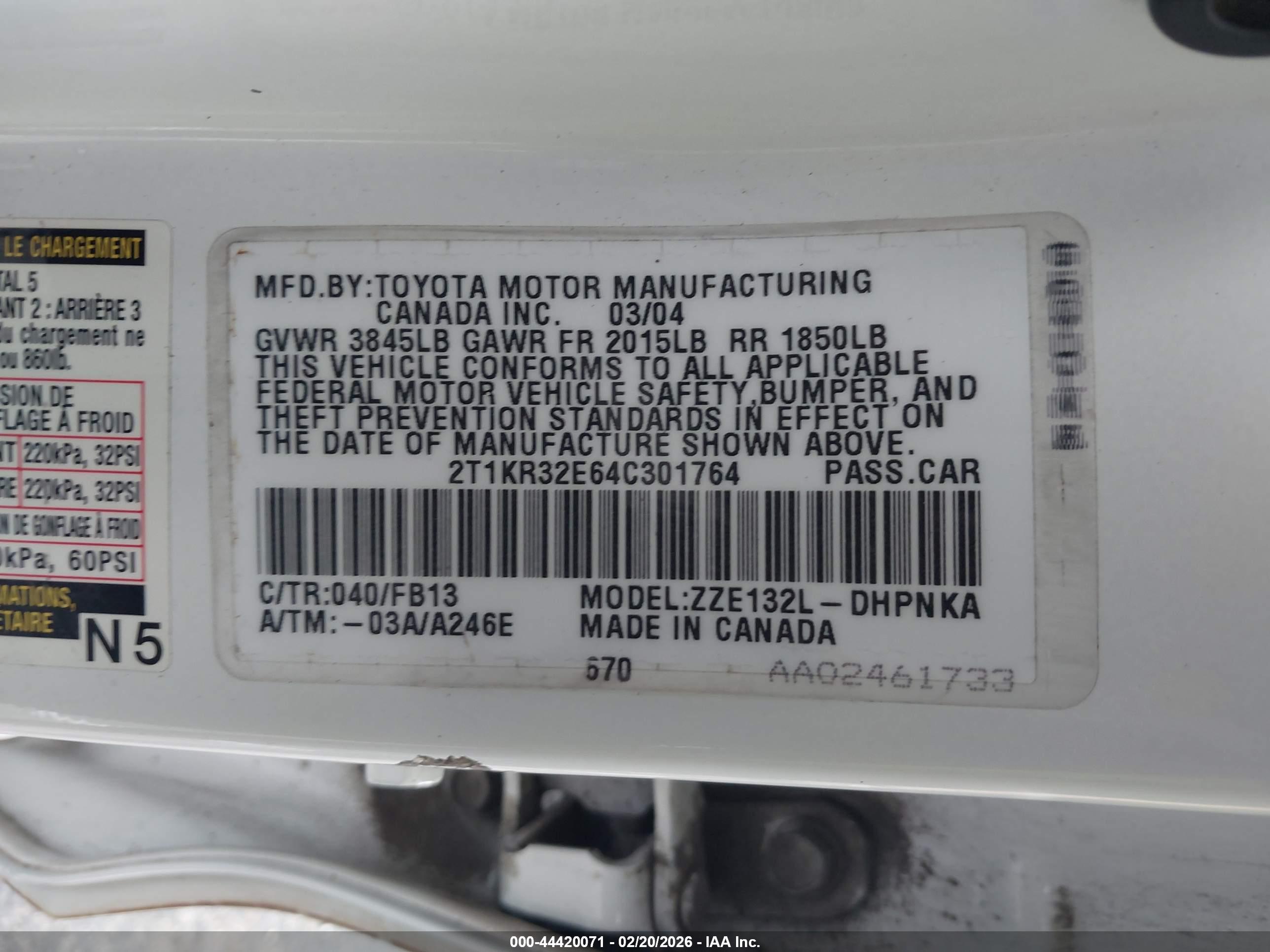 TOYOTA MATRIX image 9