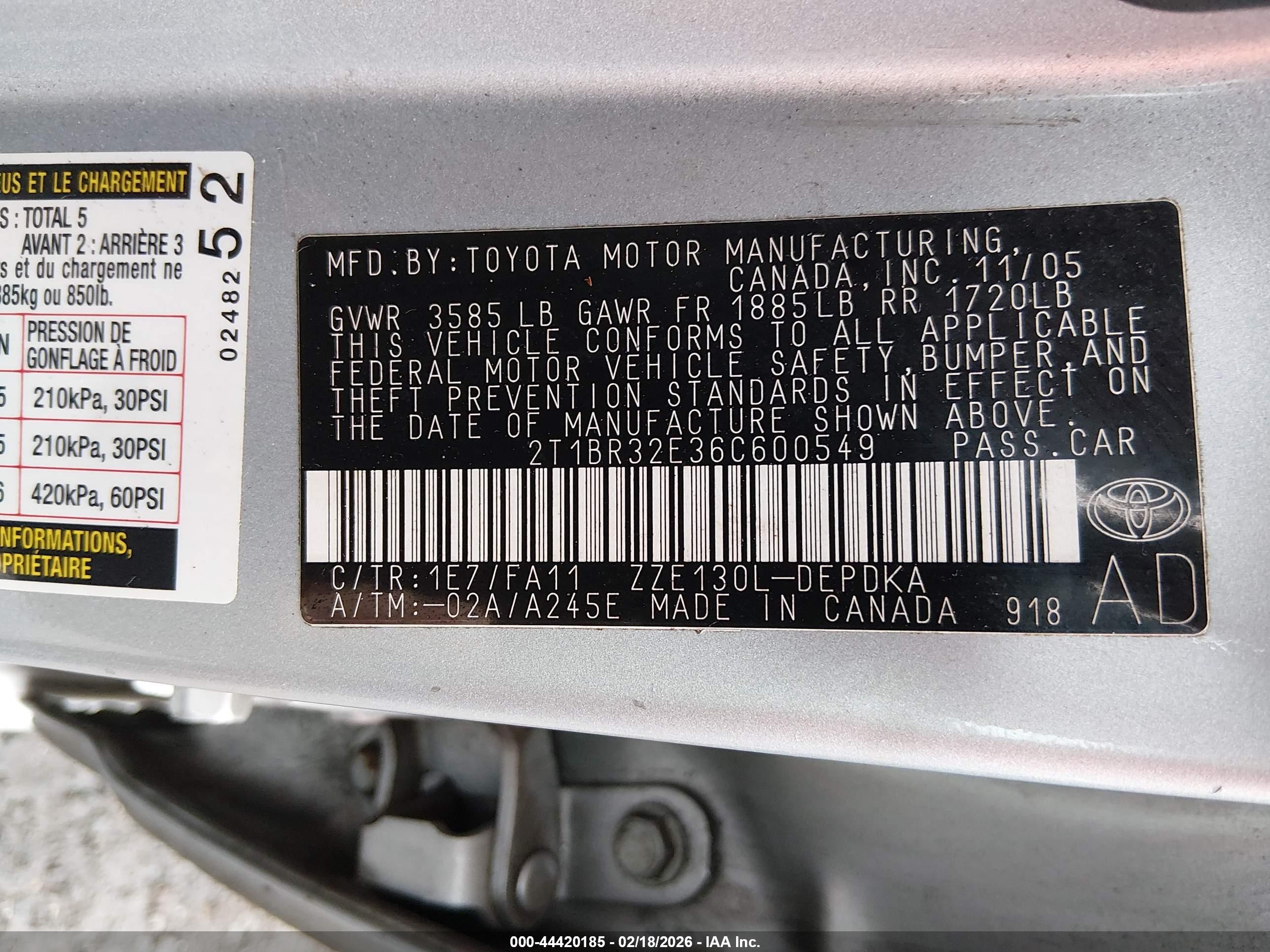 TOYOTA COROLLA image 9