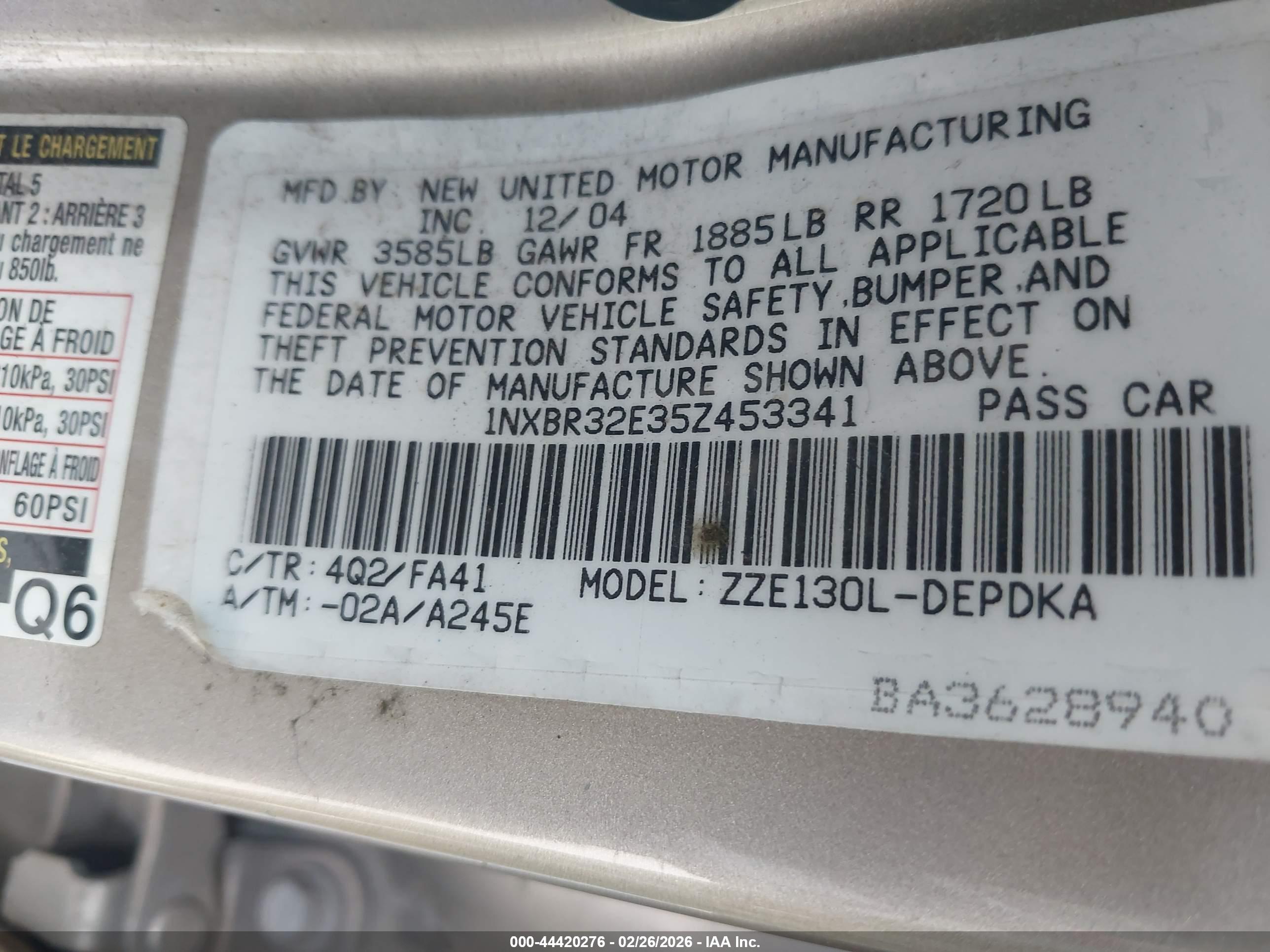 TOYOTA COROLLA image 9