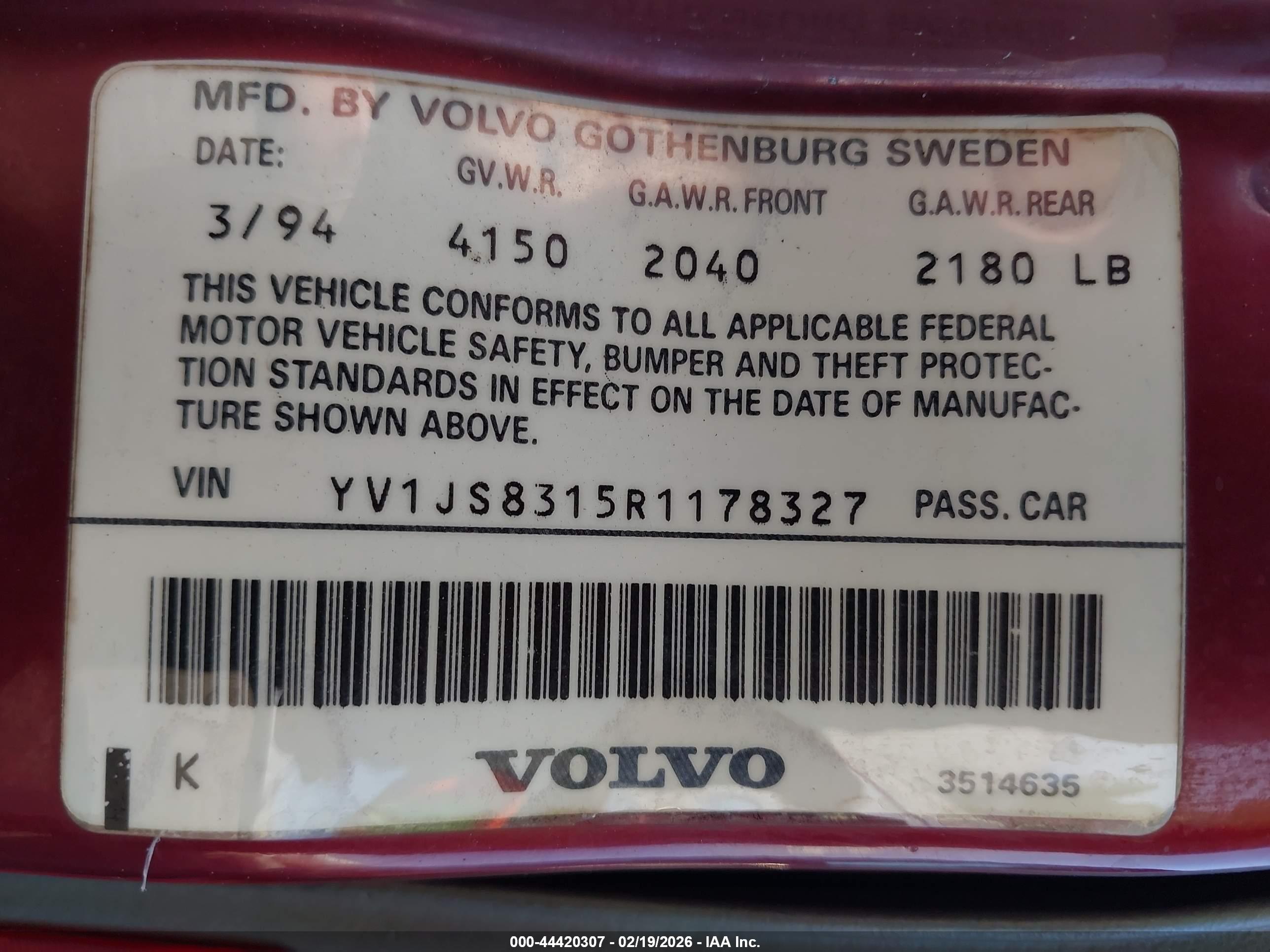 VOLVO 940 image 9