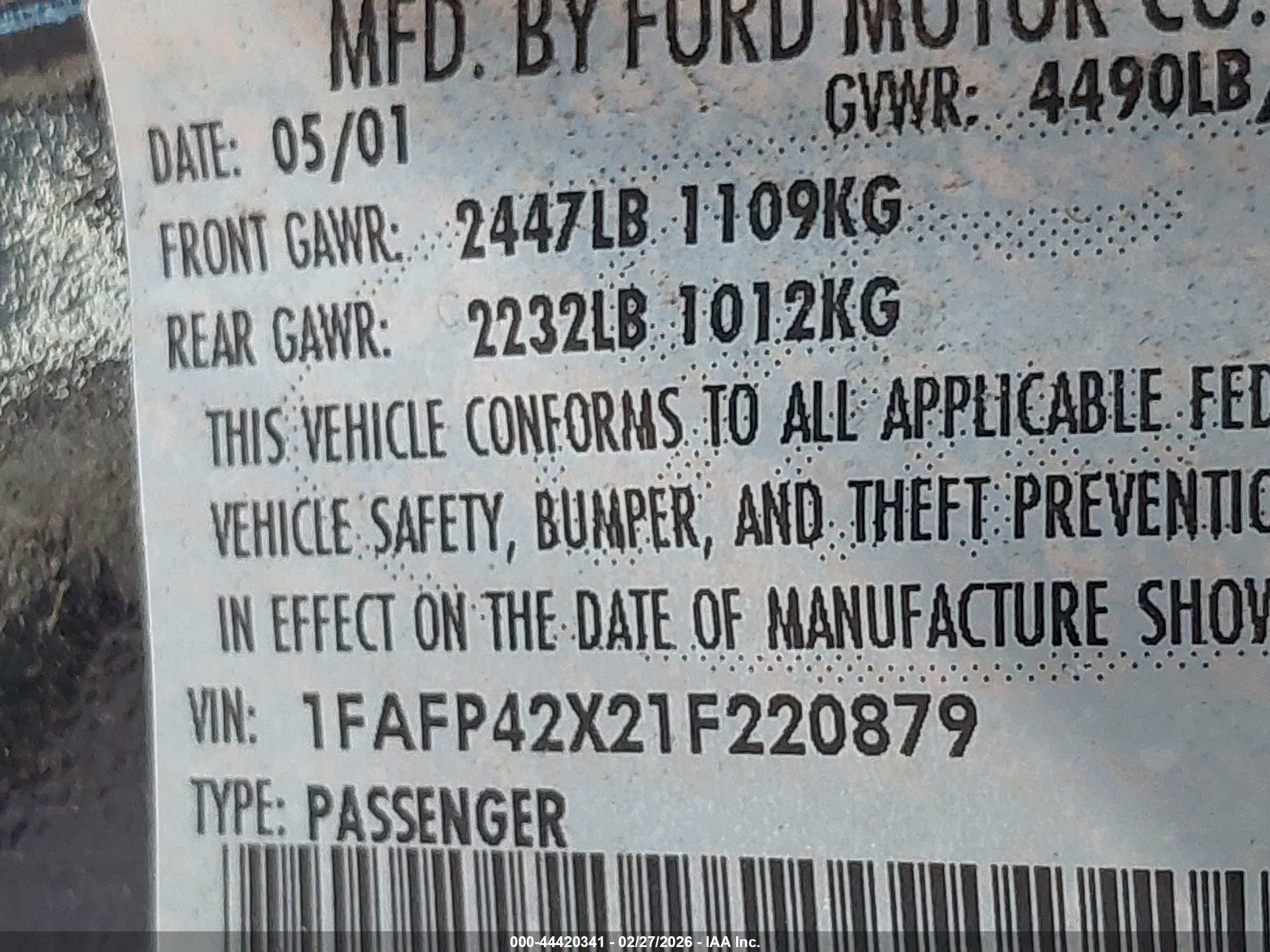 FORD MUSTANG image 9