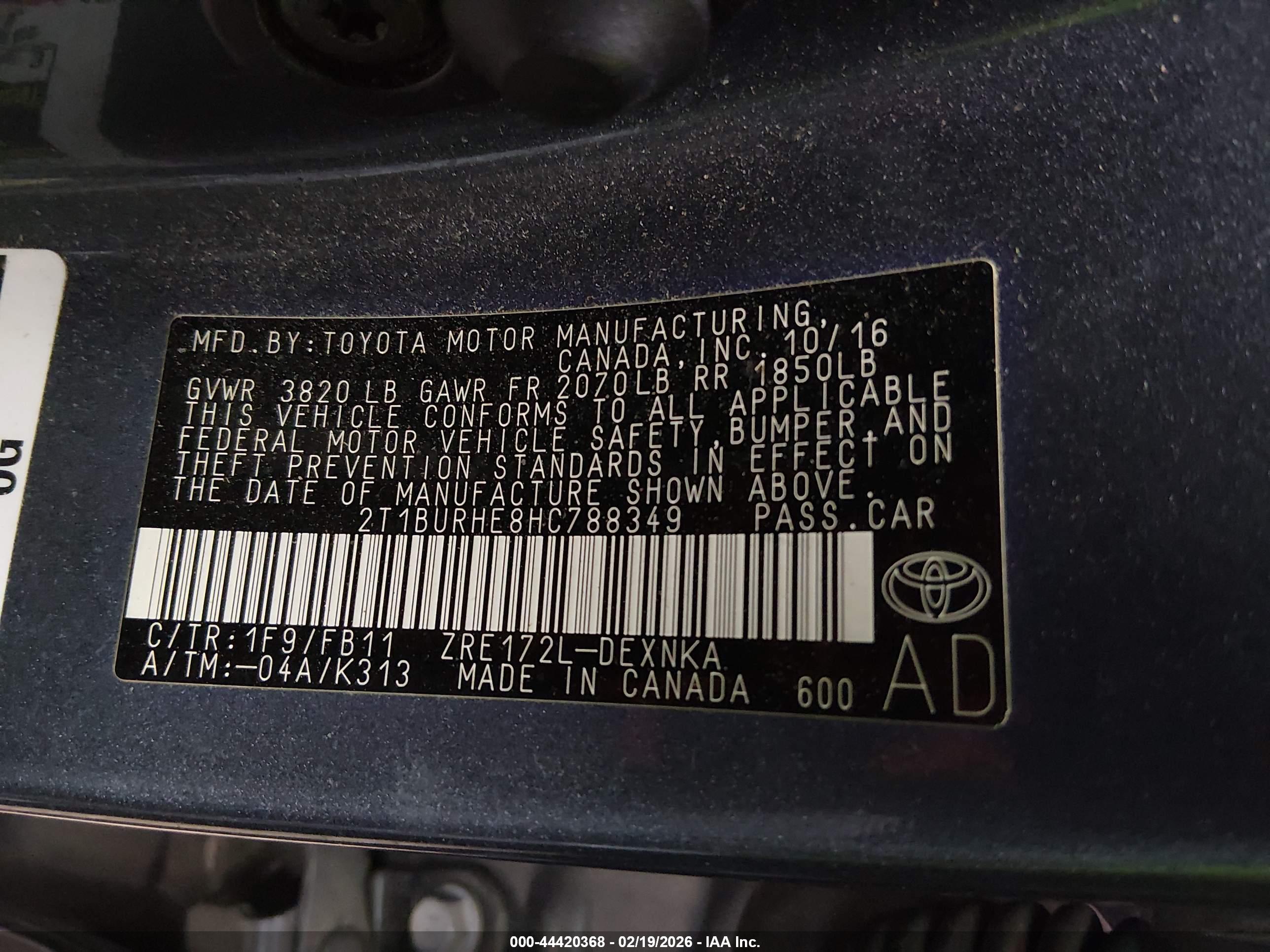 TOYOTA COROLLA image 9