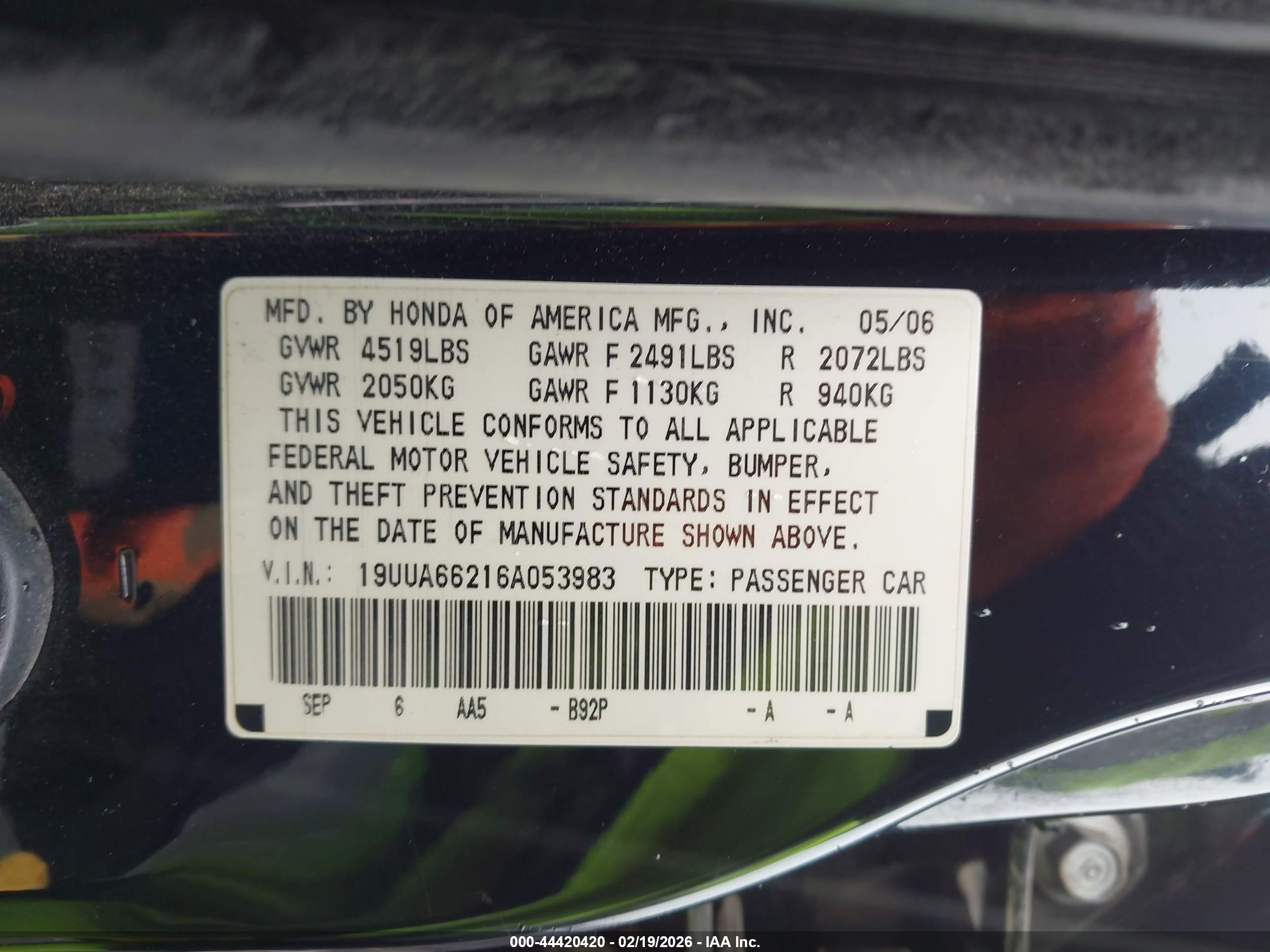 ACURA TL image 9