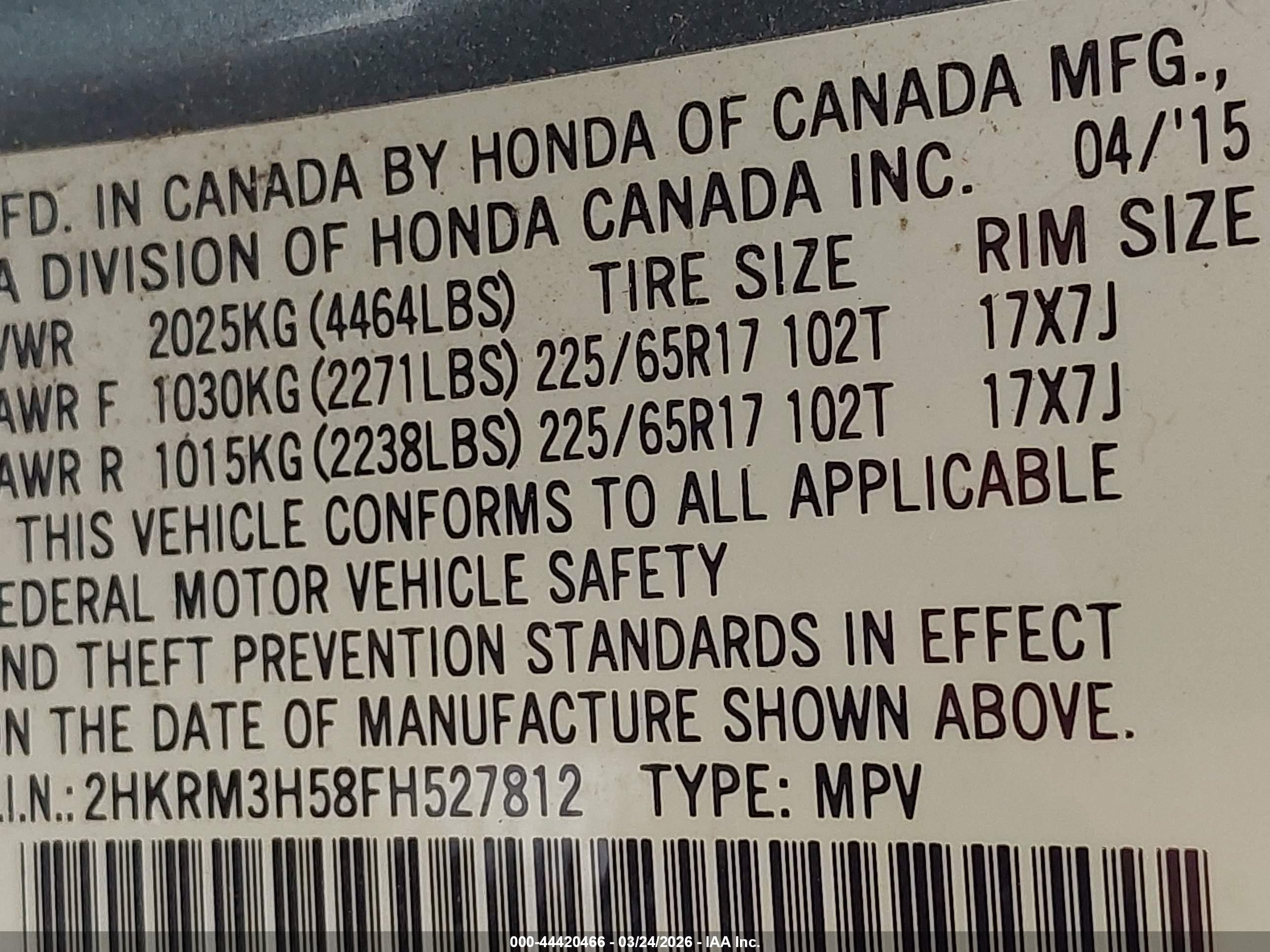 HONDA CR-V image 9