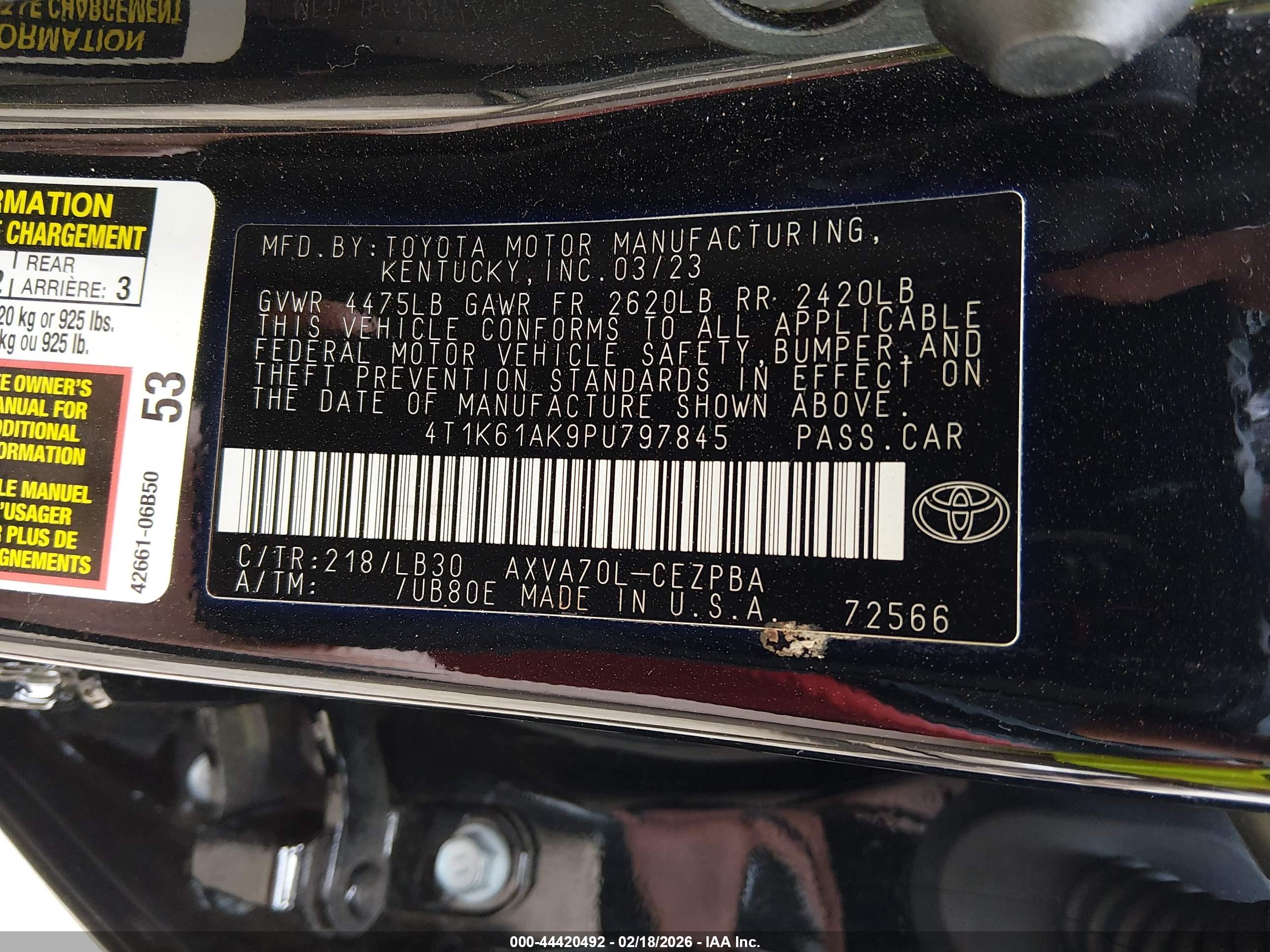 TOYOTA CAMRY image 9