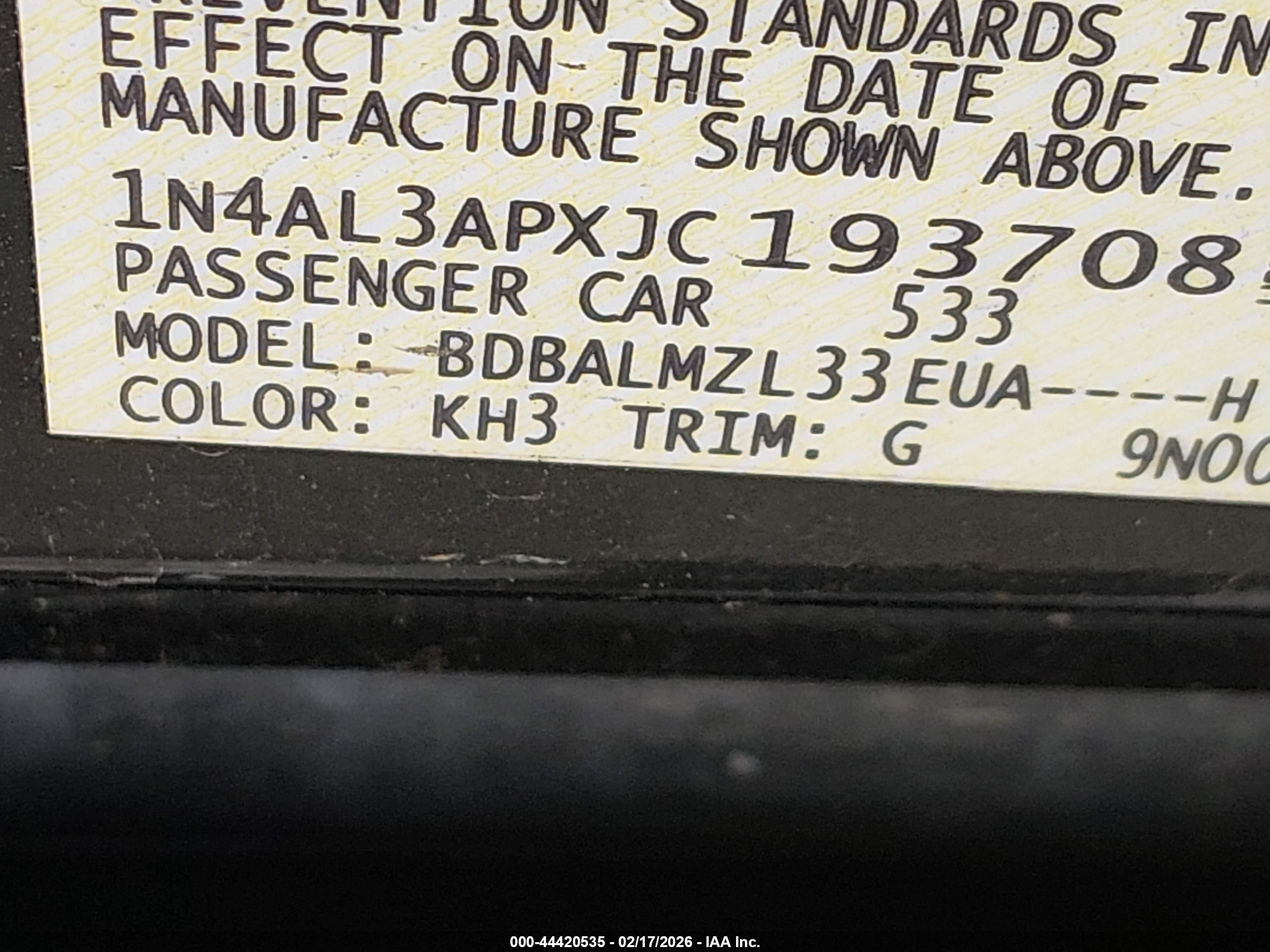 NISSAN ALTIMA image 9
