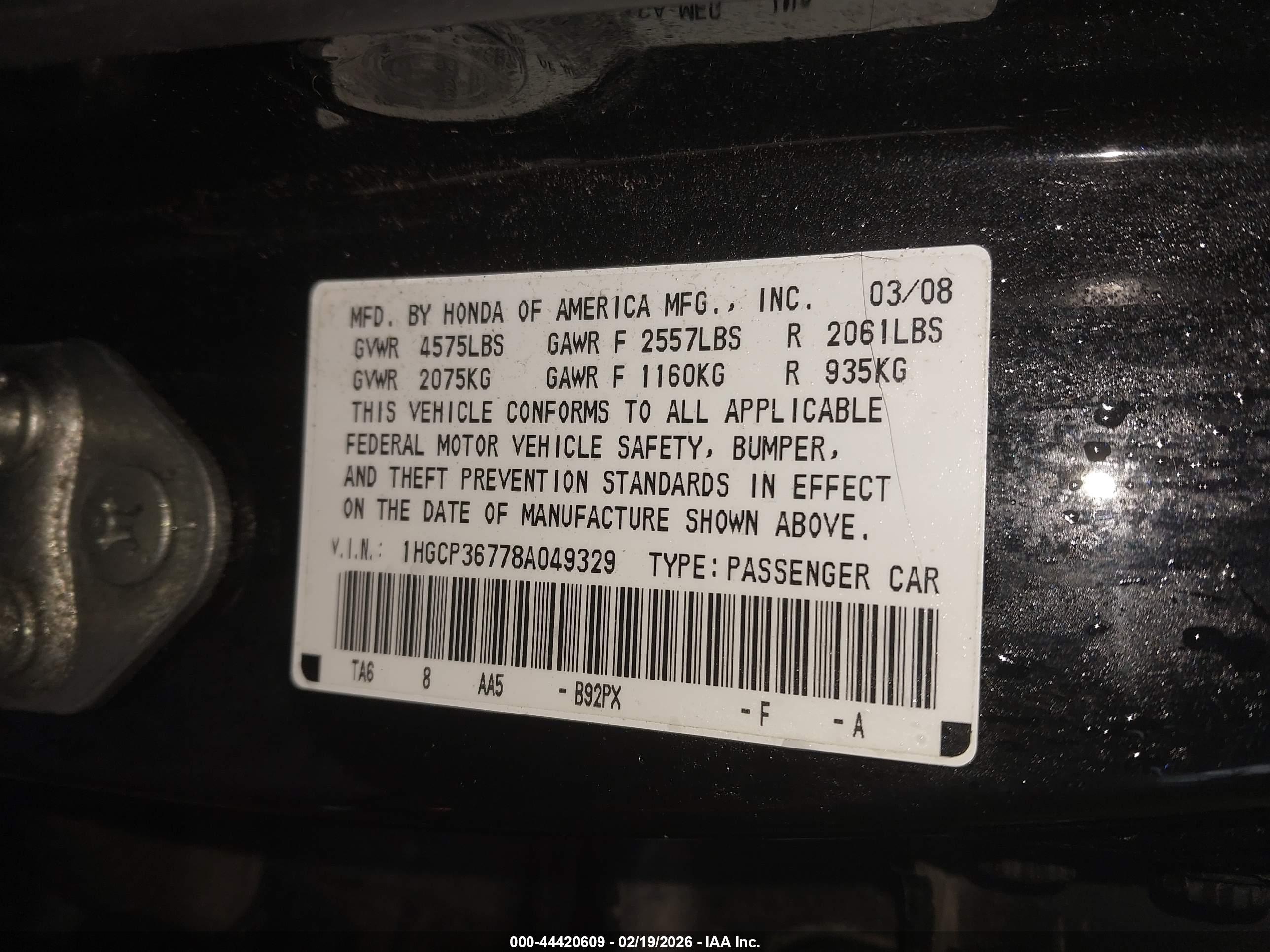 HONDA ACCORD image 9
