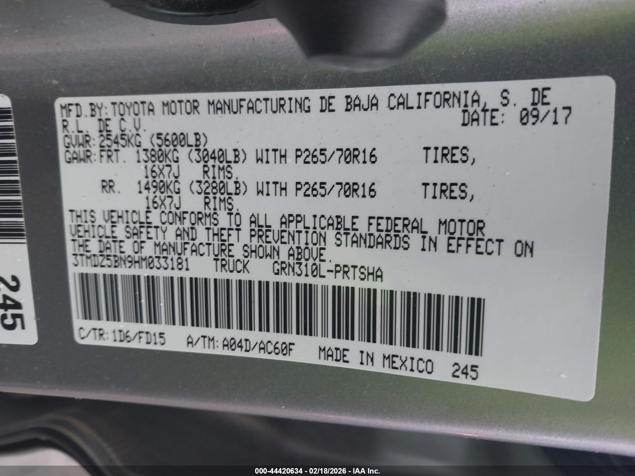 TOYOTA TACOMA image 9