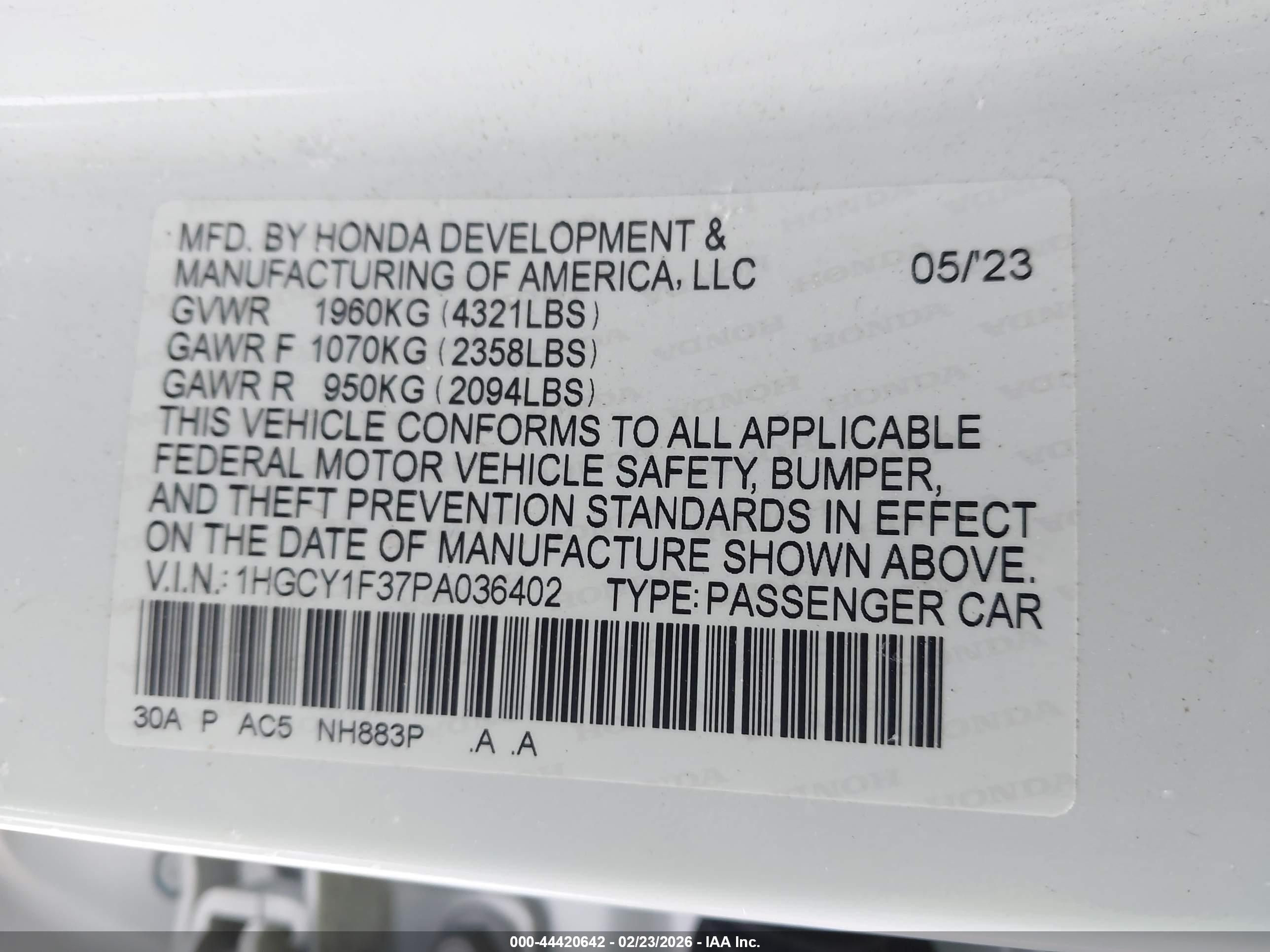 HONDA ACCORD image 9