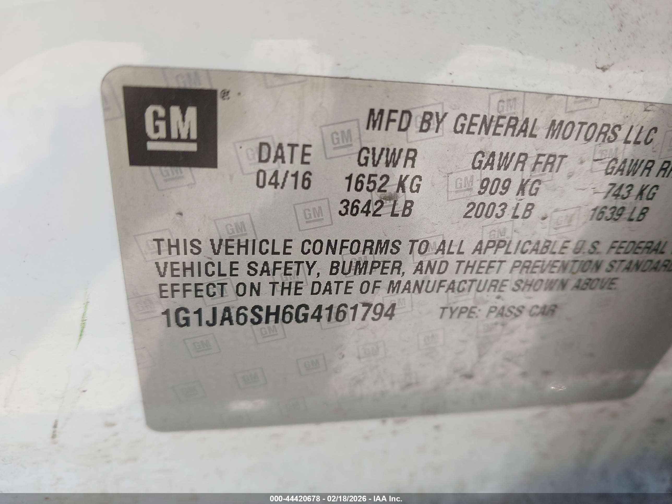 CHEVROLET SONIC image 9